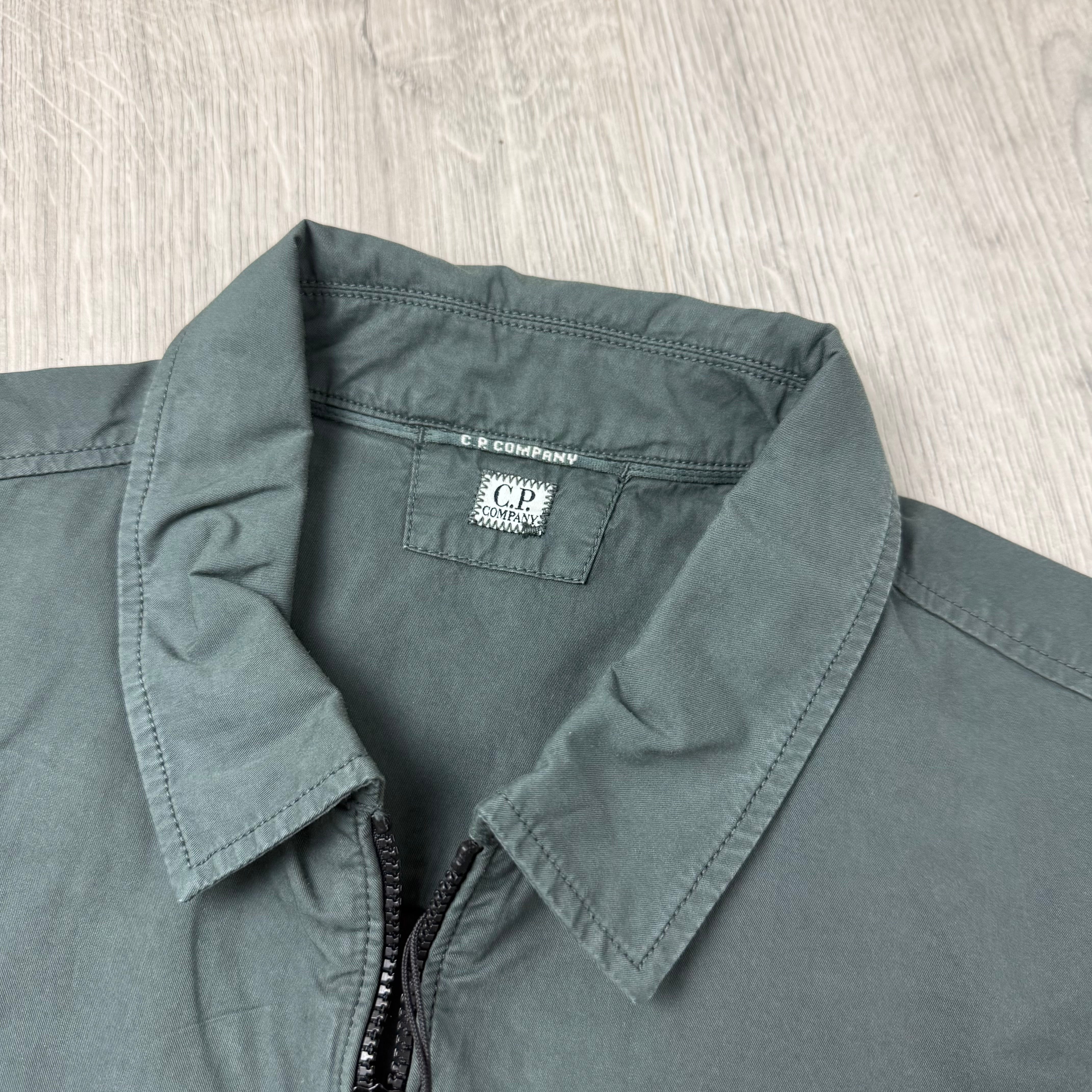 CP Company Zip Overshirt - Dark Shadow