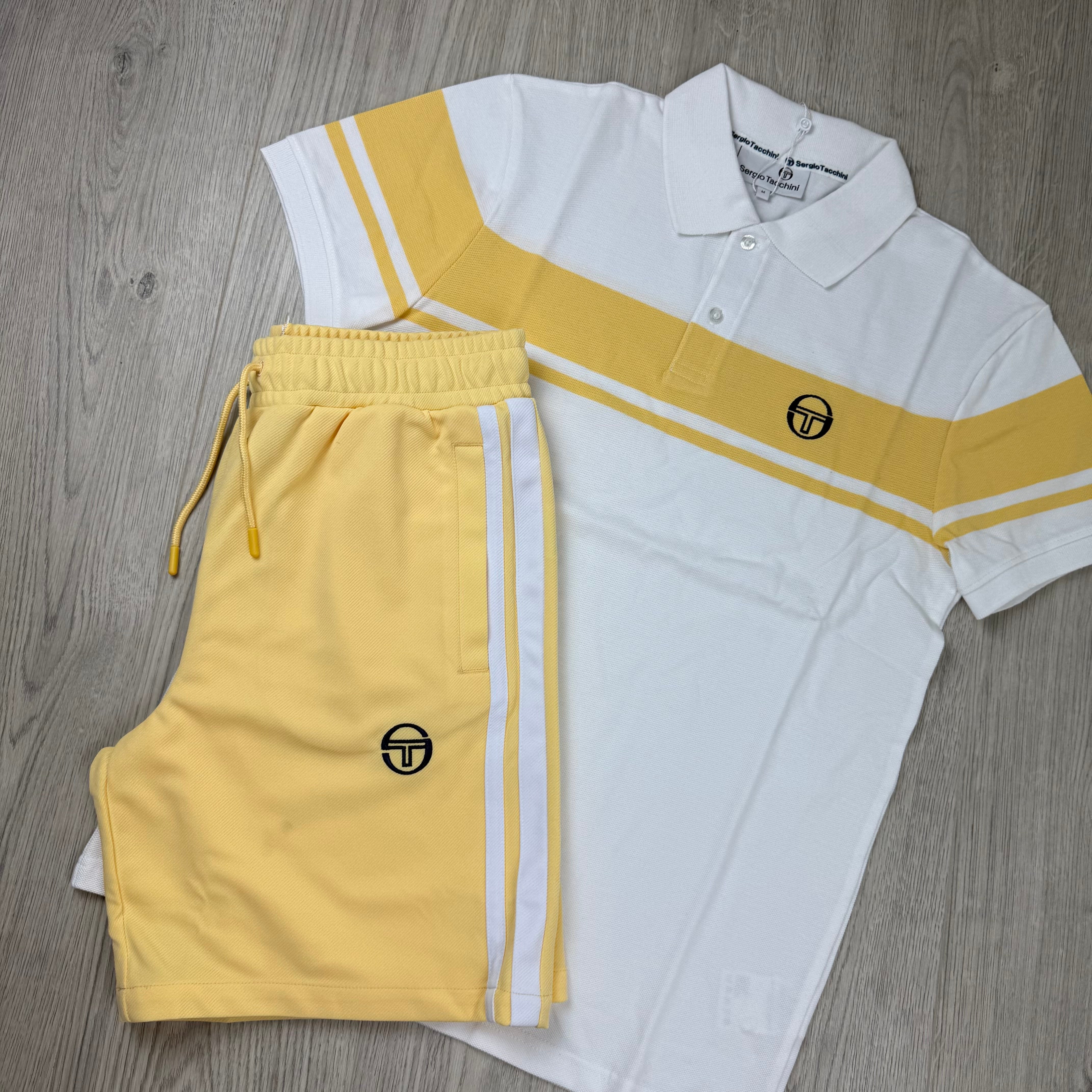 Sergio Tacchini 'Young Line' Set - White/Golden Haze