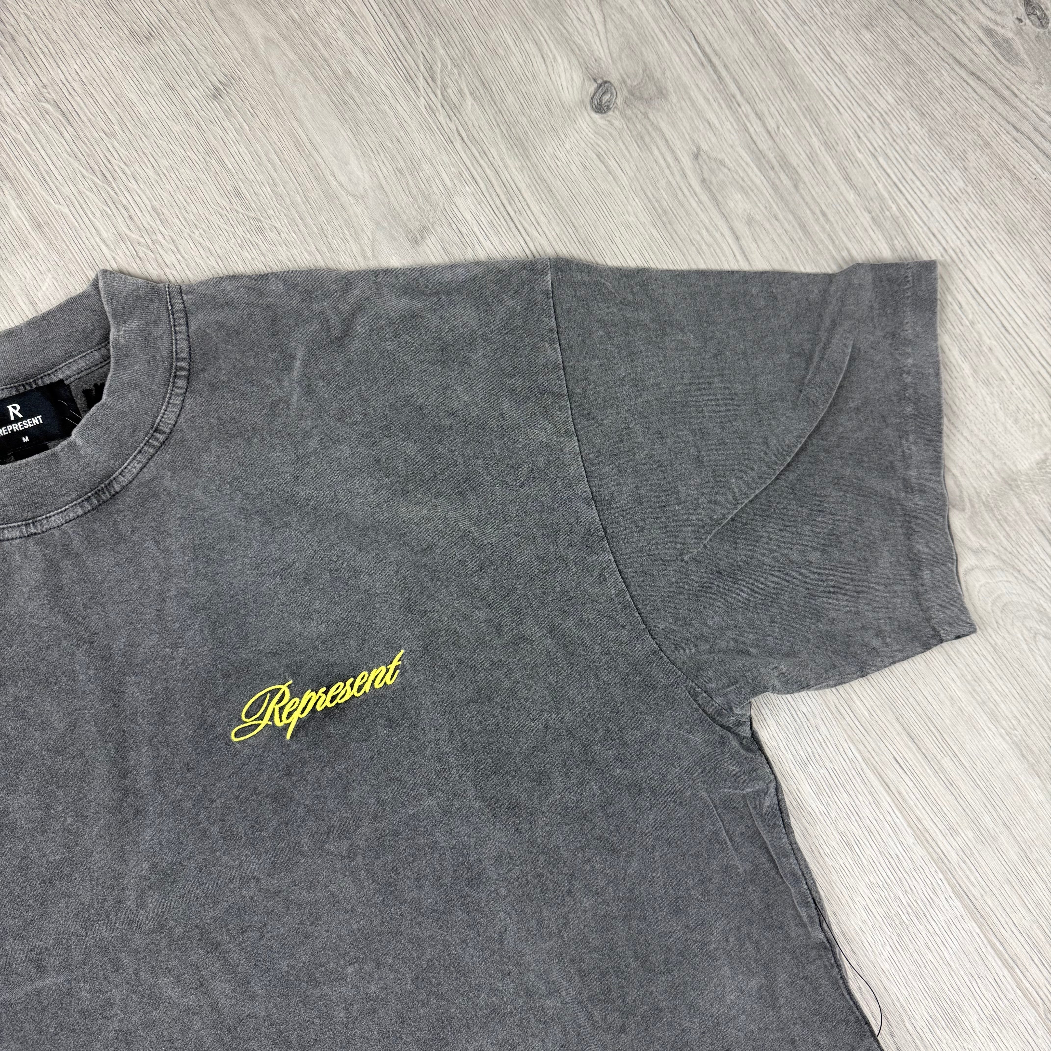 Represent 'Script' T-Shirt - Vintage Grey
