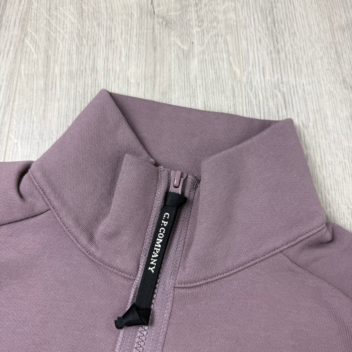 CP Company Raised Fleece Zip Sweatshirt - Purple Dove