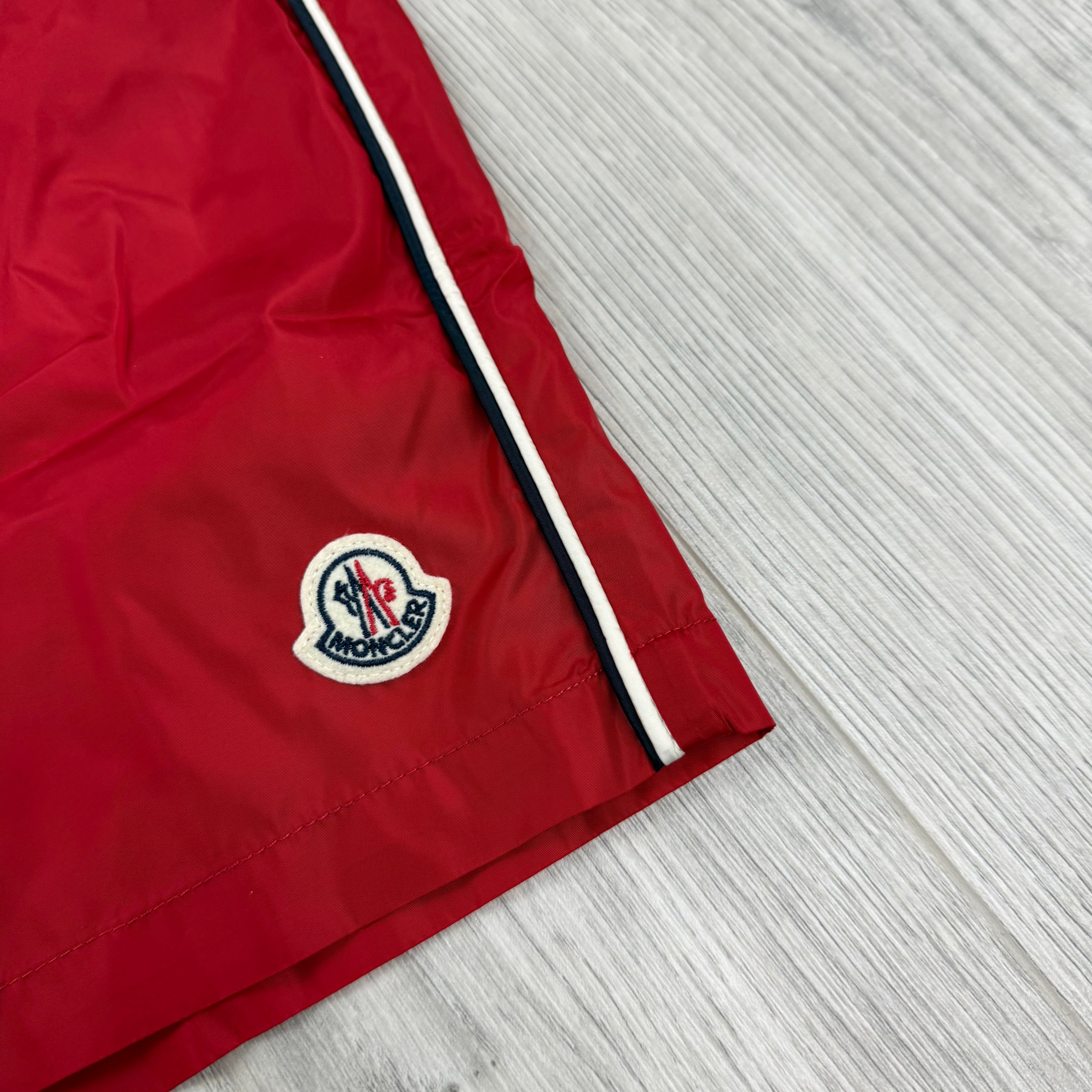 Moncler Junior Swim Shorts - Red