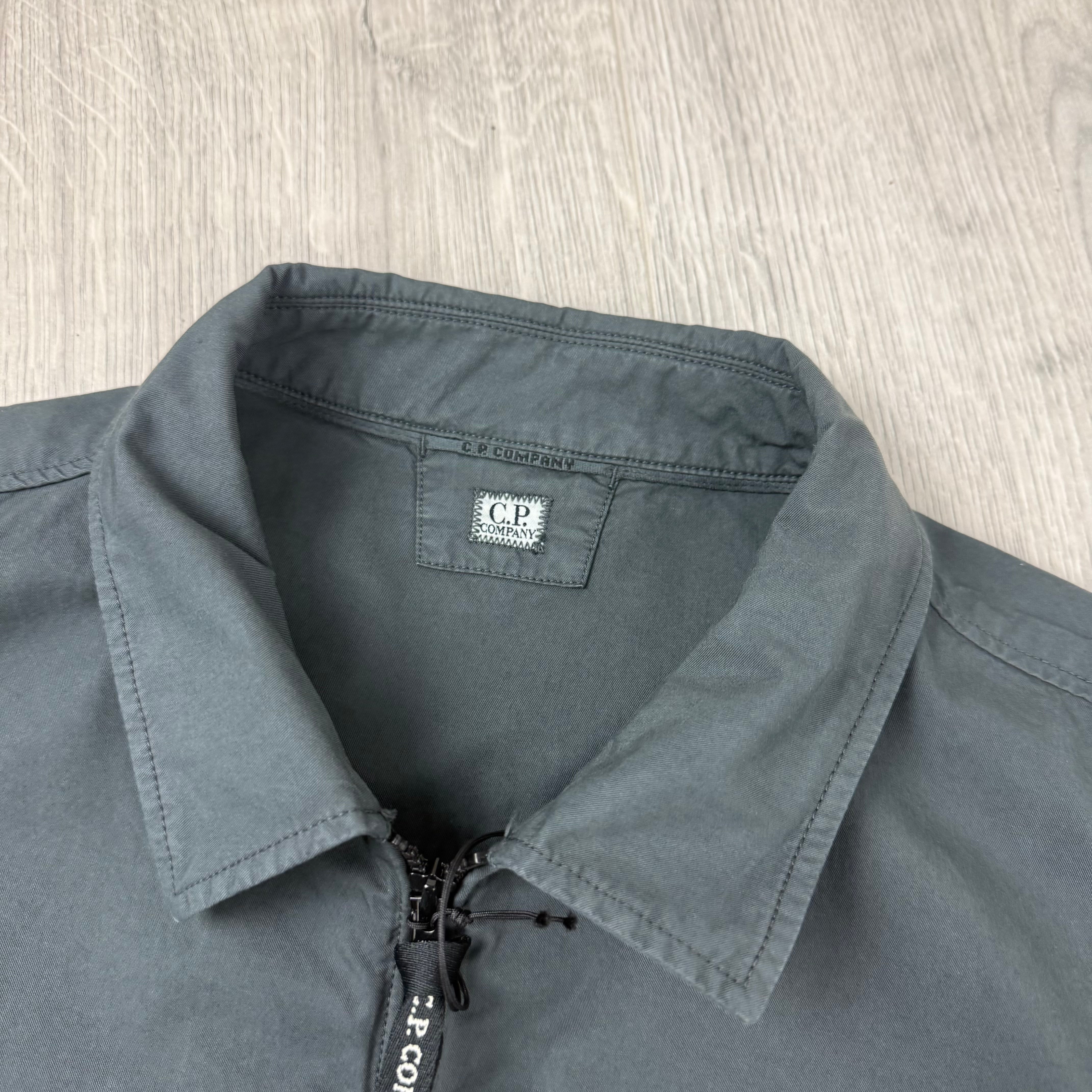 CP Company Zip Overshirt - Gunmetal