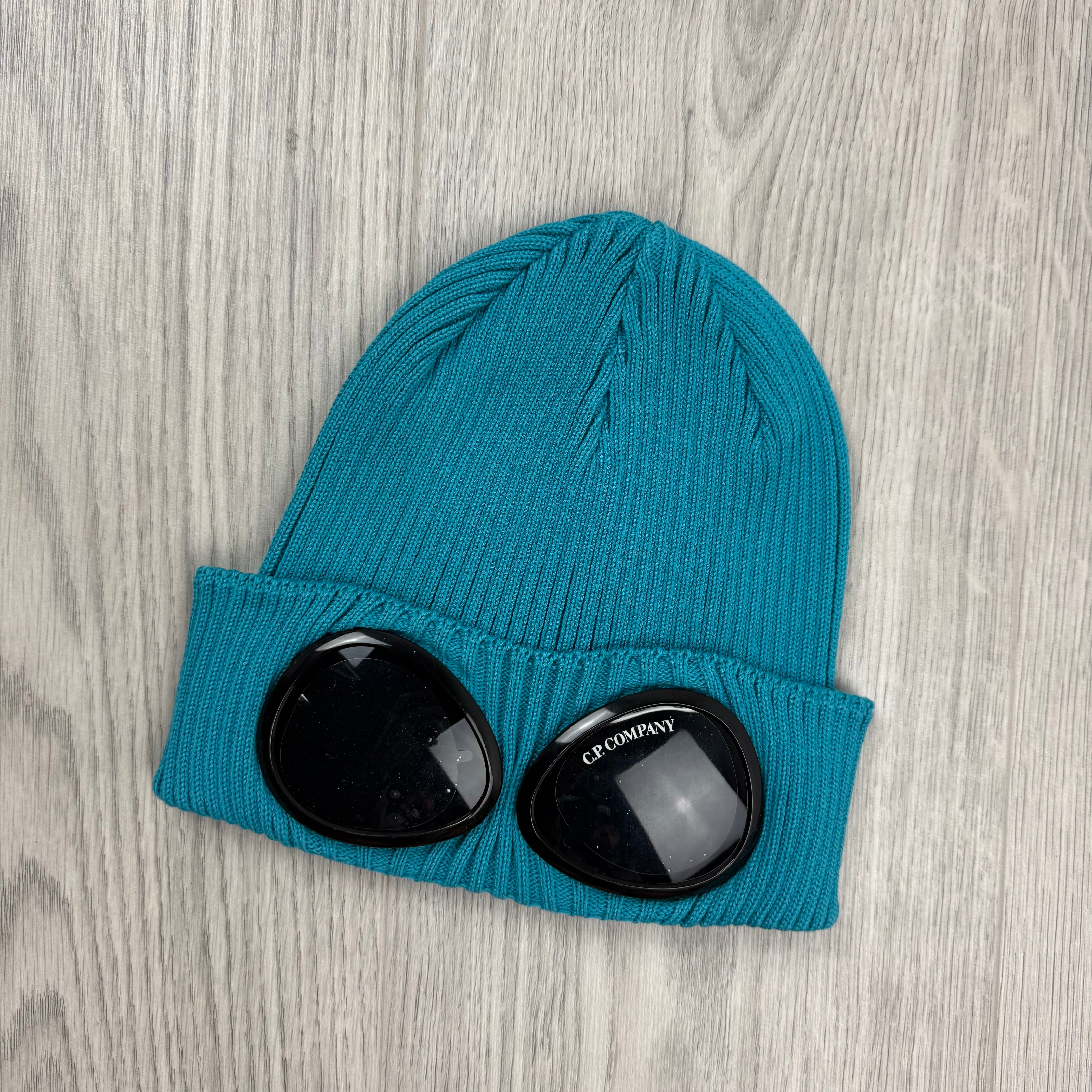 CP Company Goggle Beanie - Tile Blue