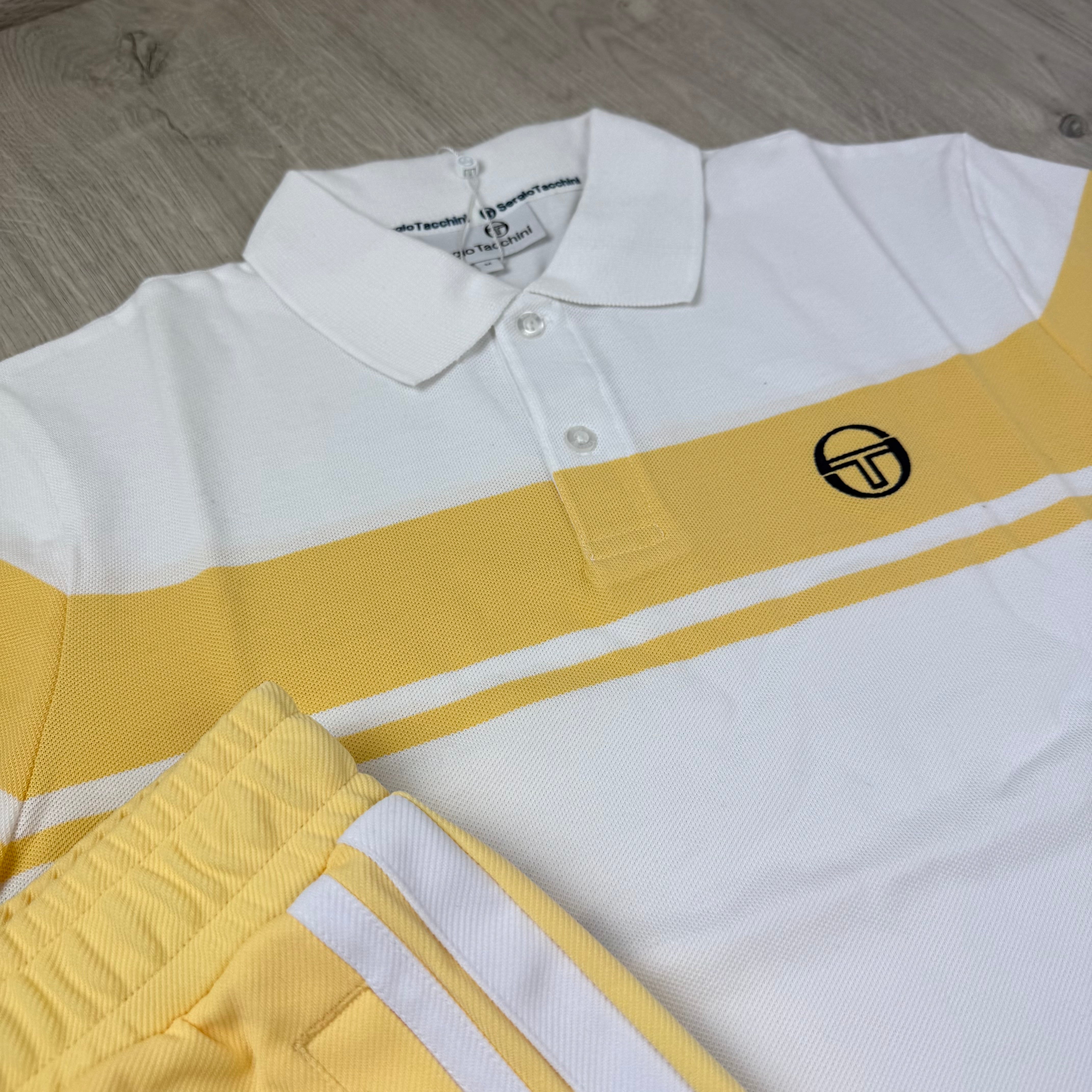 Sergio Tacchini 'Young Line' Set - White/Golden Haze