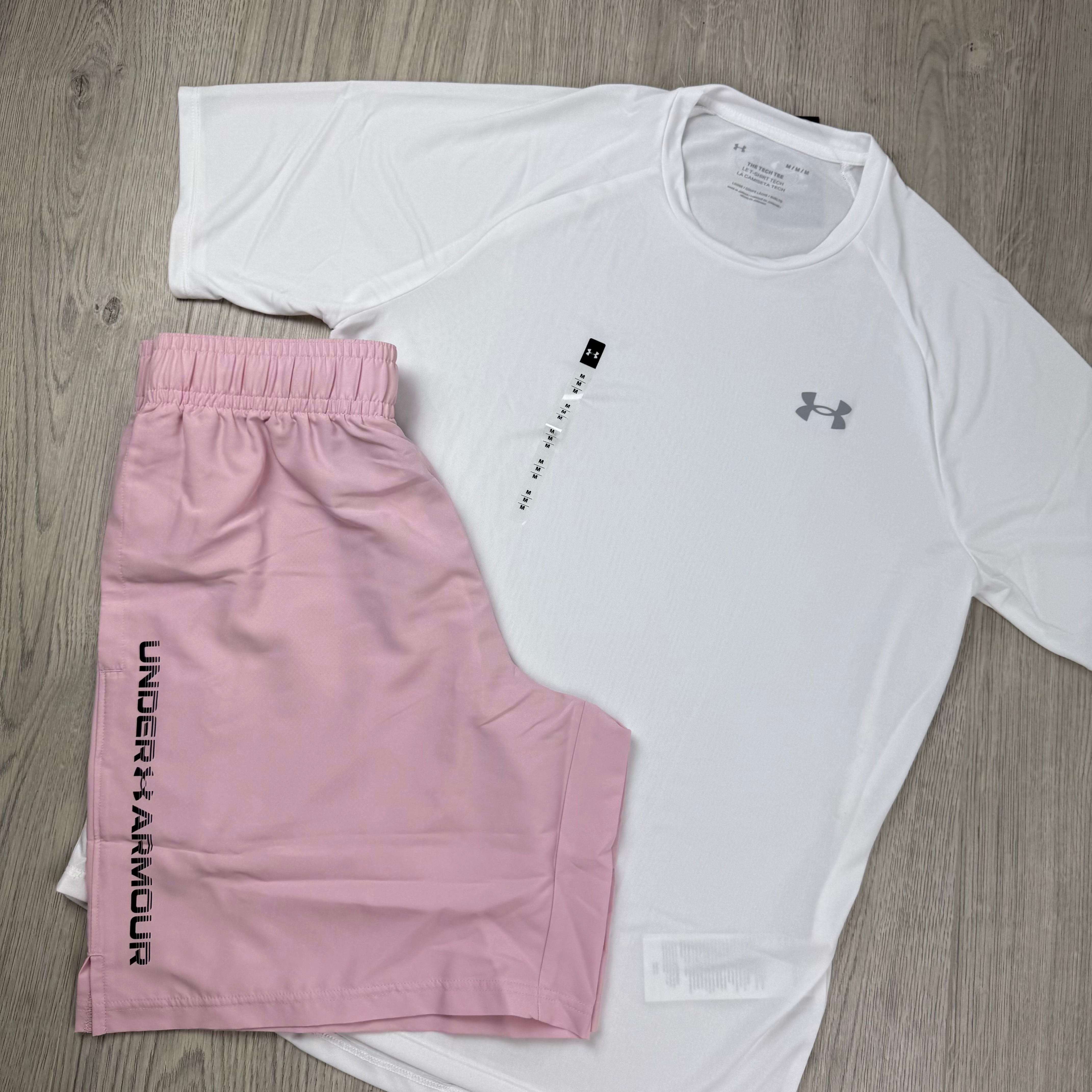Under Armour Set - White/Prime Pink