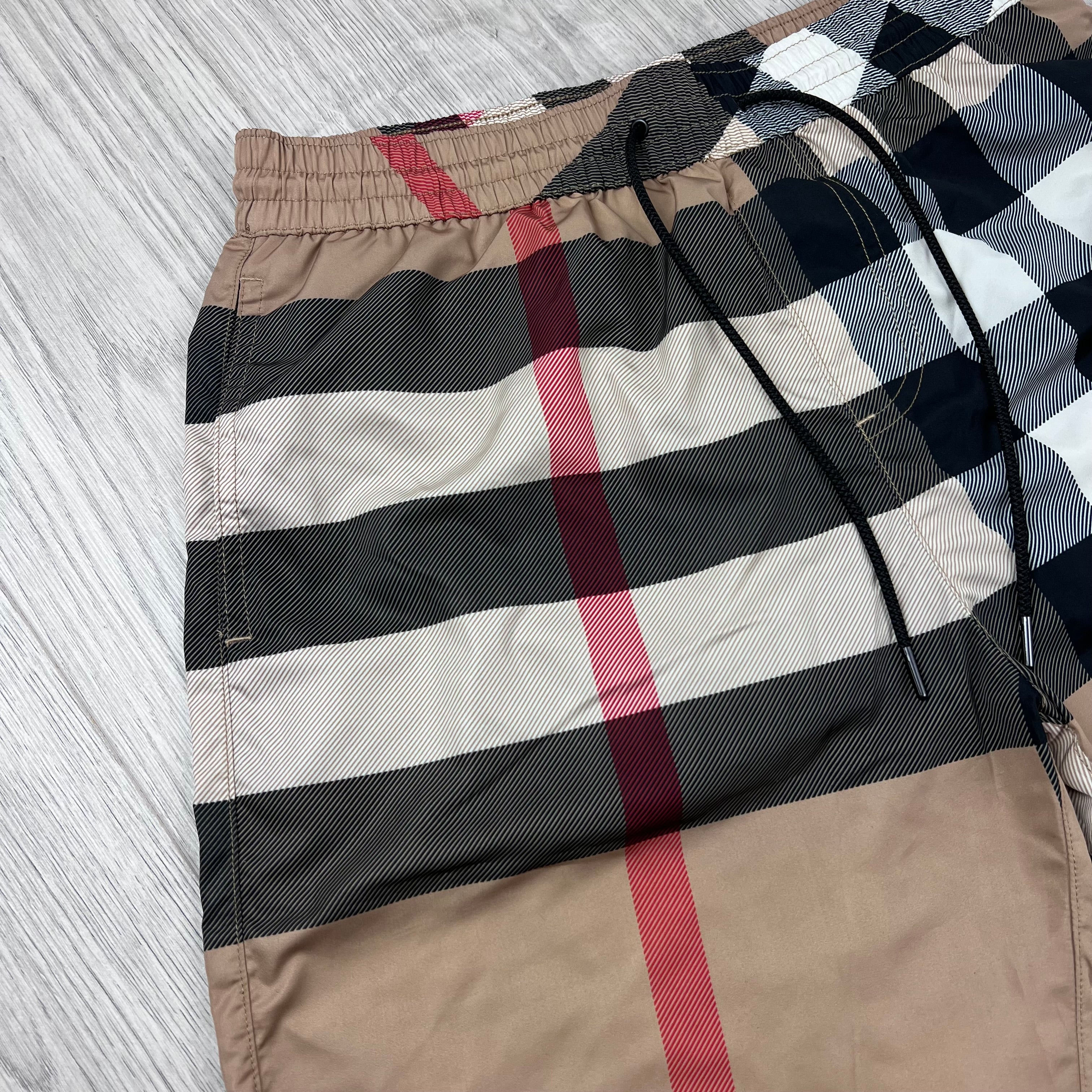 Burberry Check Swim Shorts - Beige