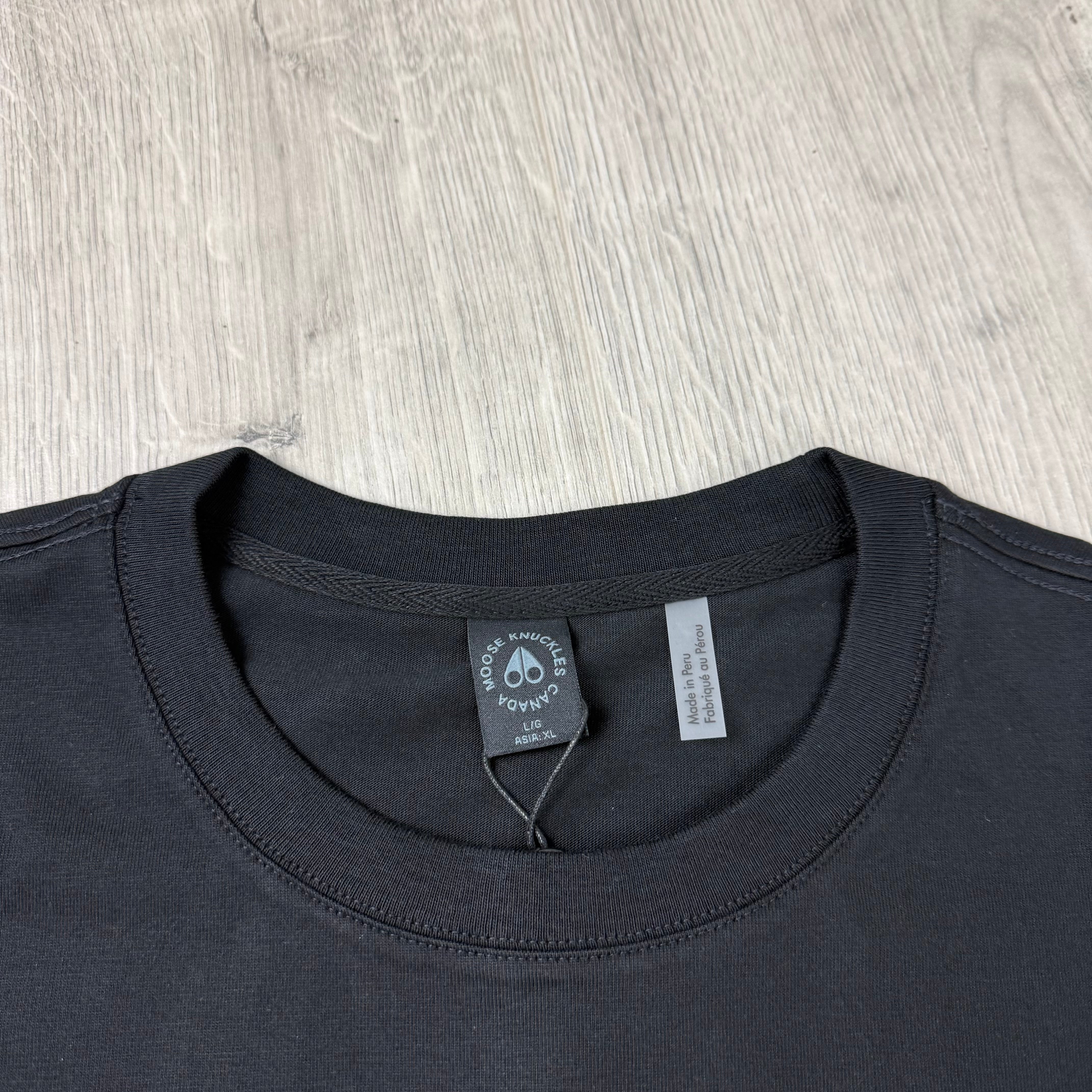 Moose Knuckles 'Crescent' T-Shirt - Black