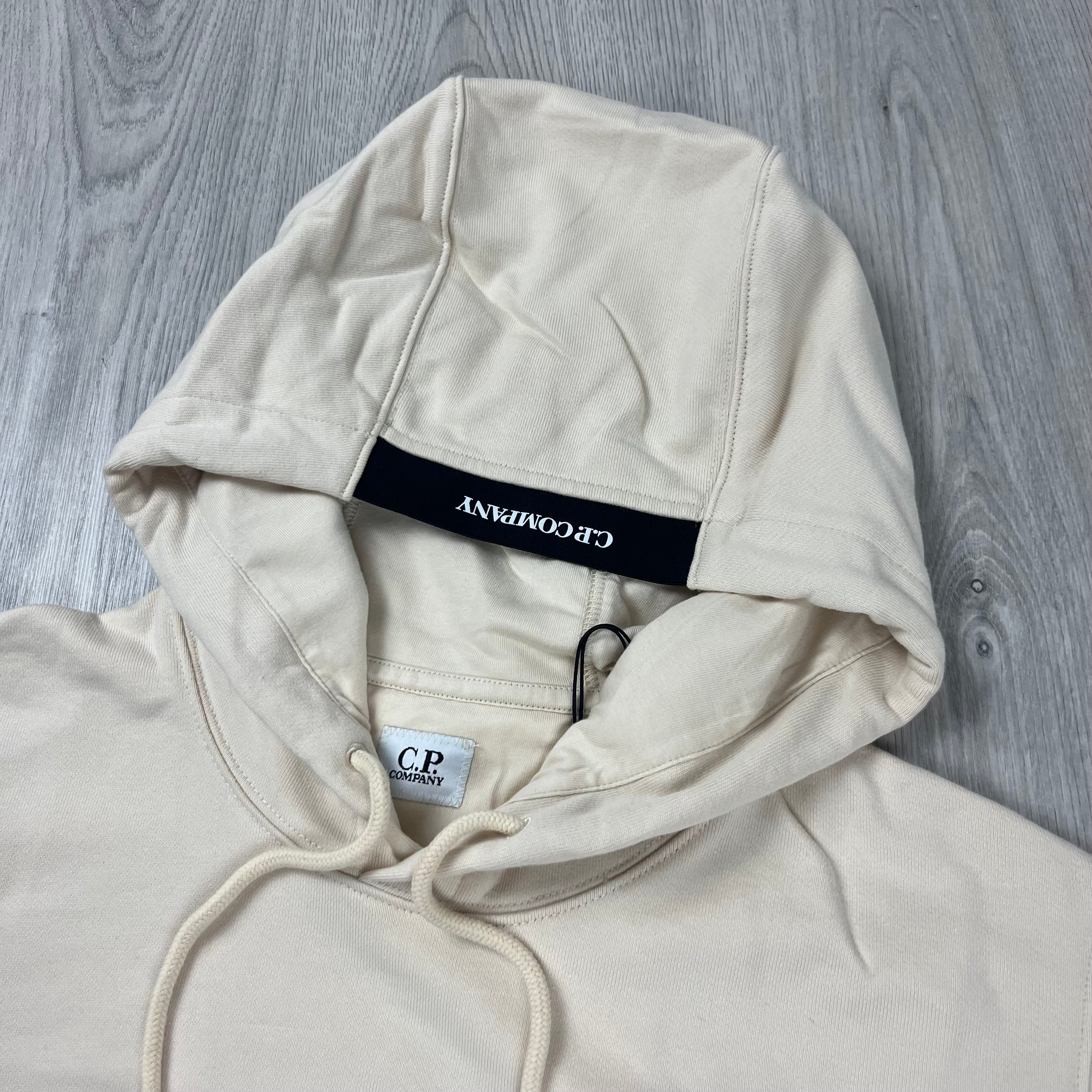 CP Company Raised Fleece Hoodie - Pistachio Shell