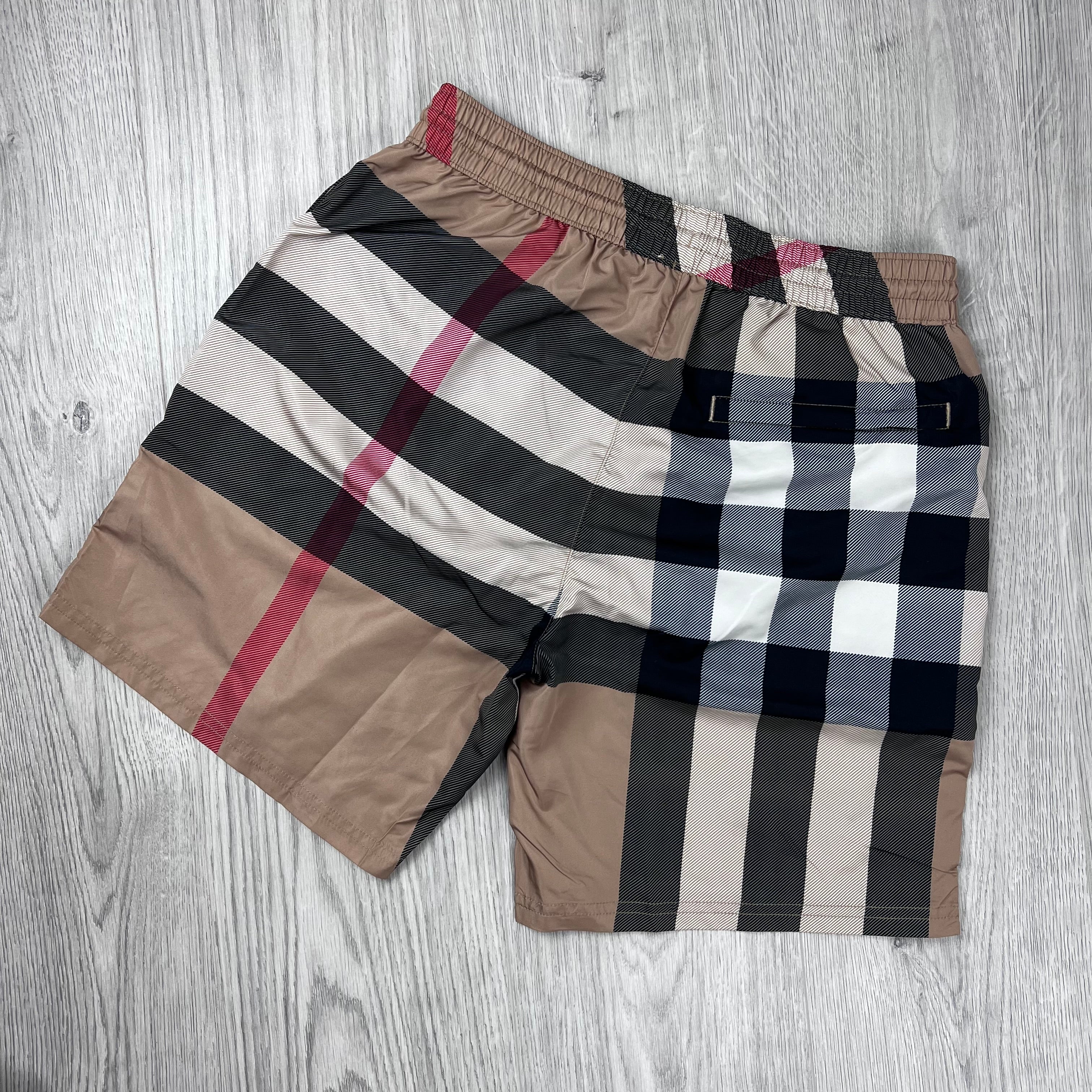 Burberry Check Swim Shorts - Beige
