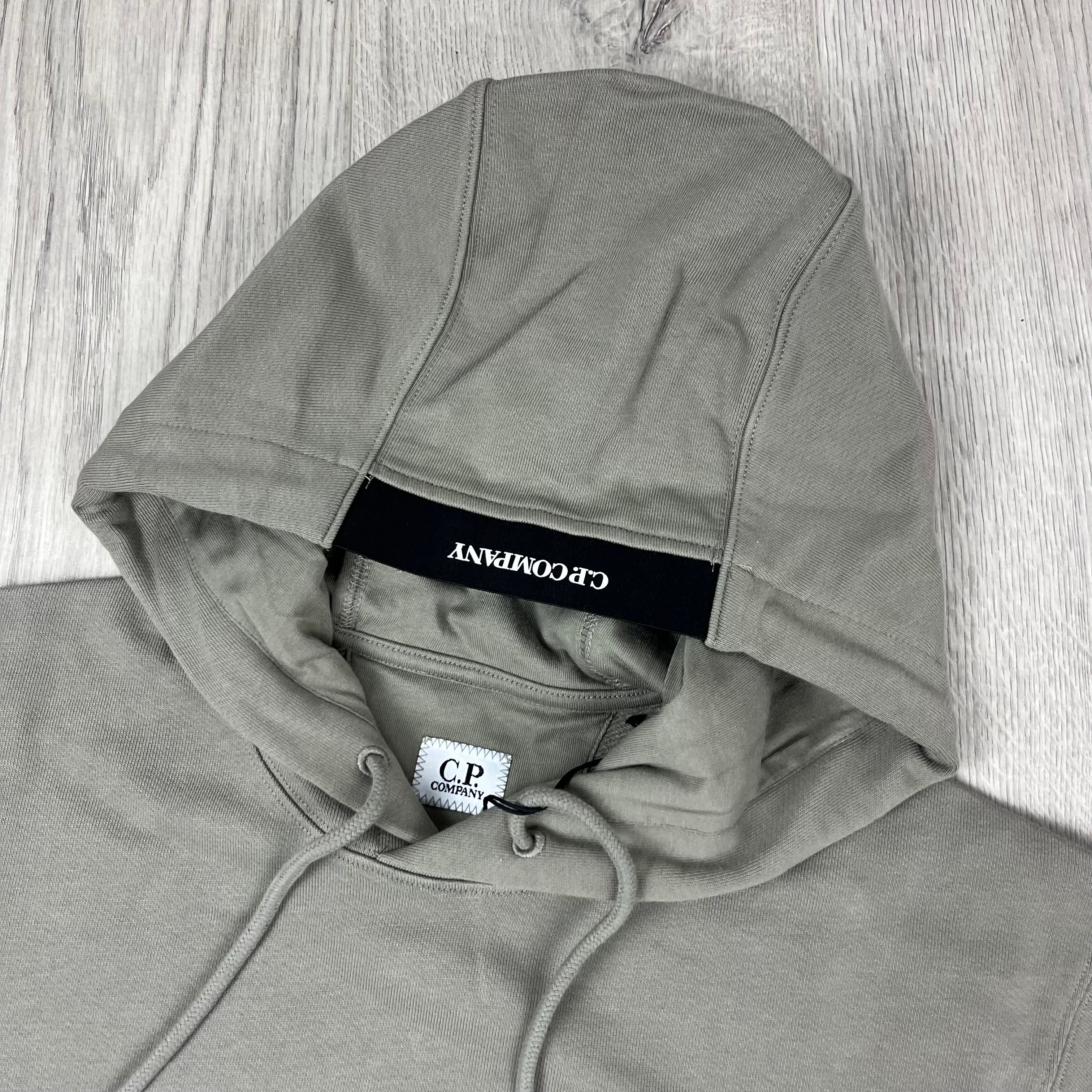 CP Company Raised Fleece Hoodie - Fallen Rock
