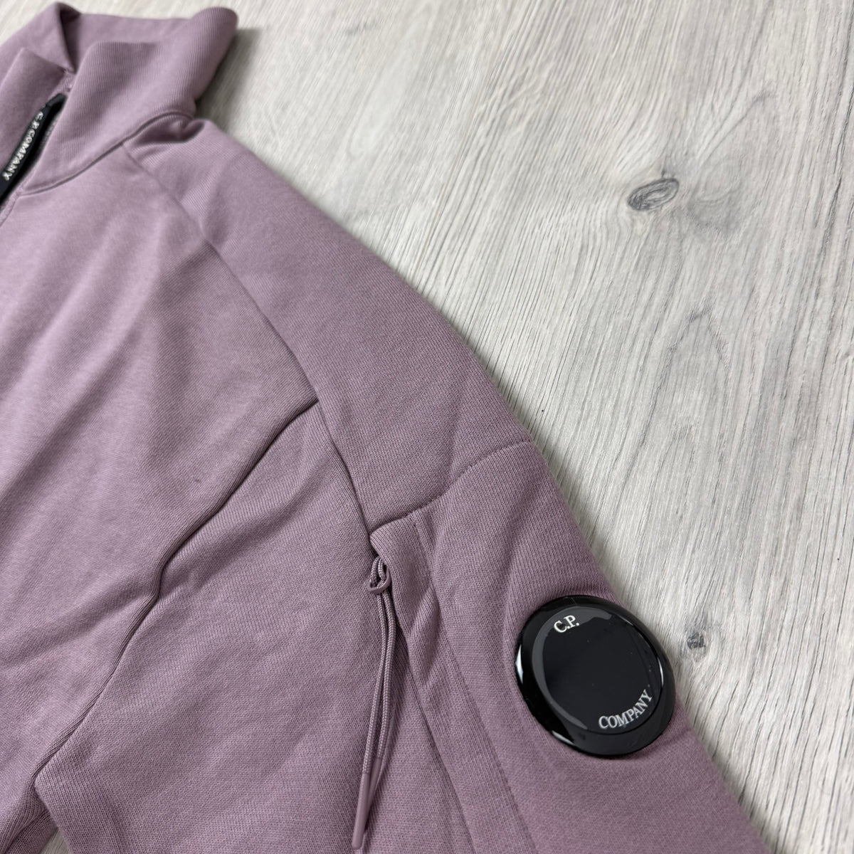 CP Company Raised Fleece Zip Sweatshirt - Purple Dove