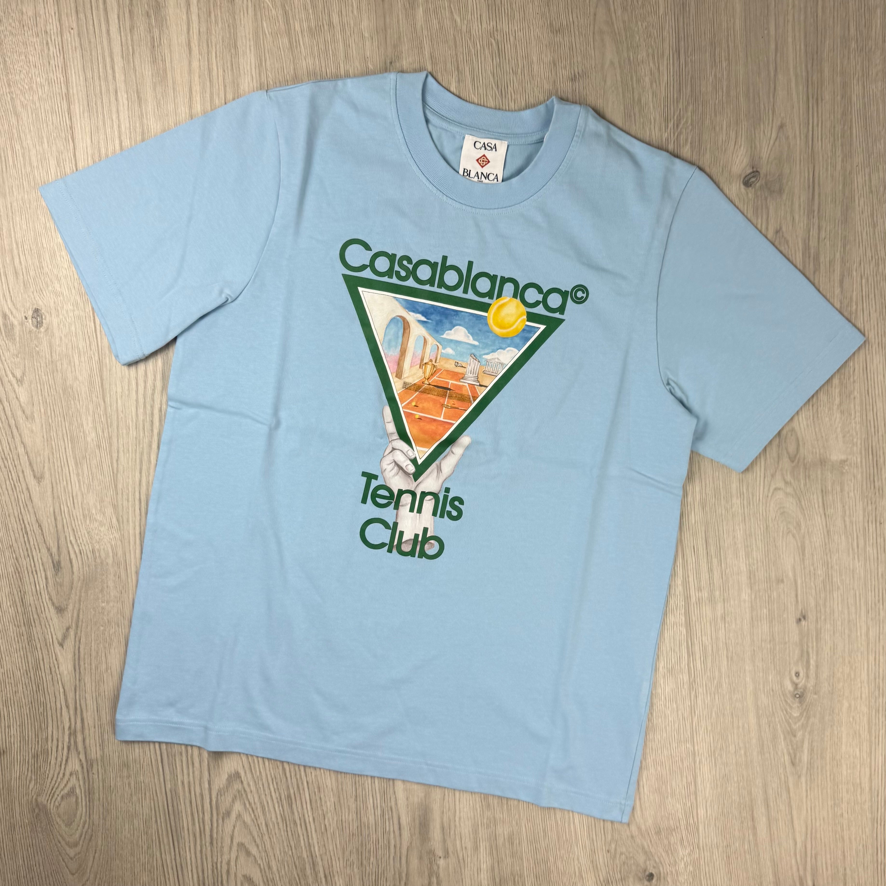 Casablanca 'Tennis Club' T-Shirt - Blue