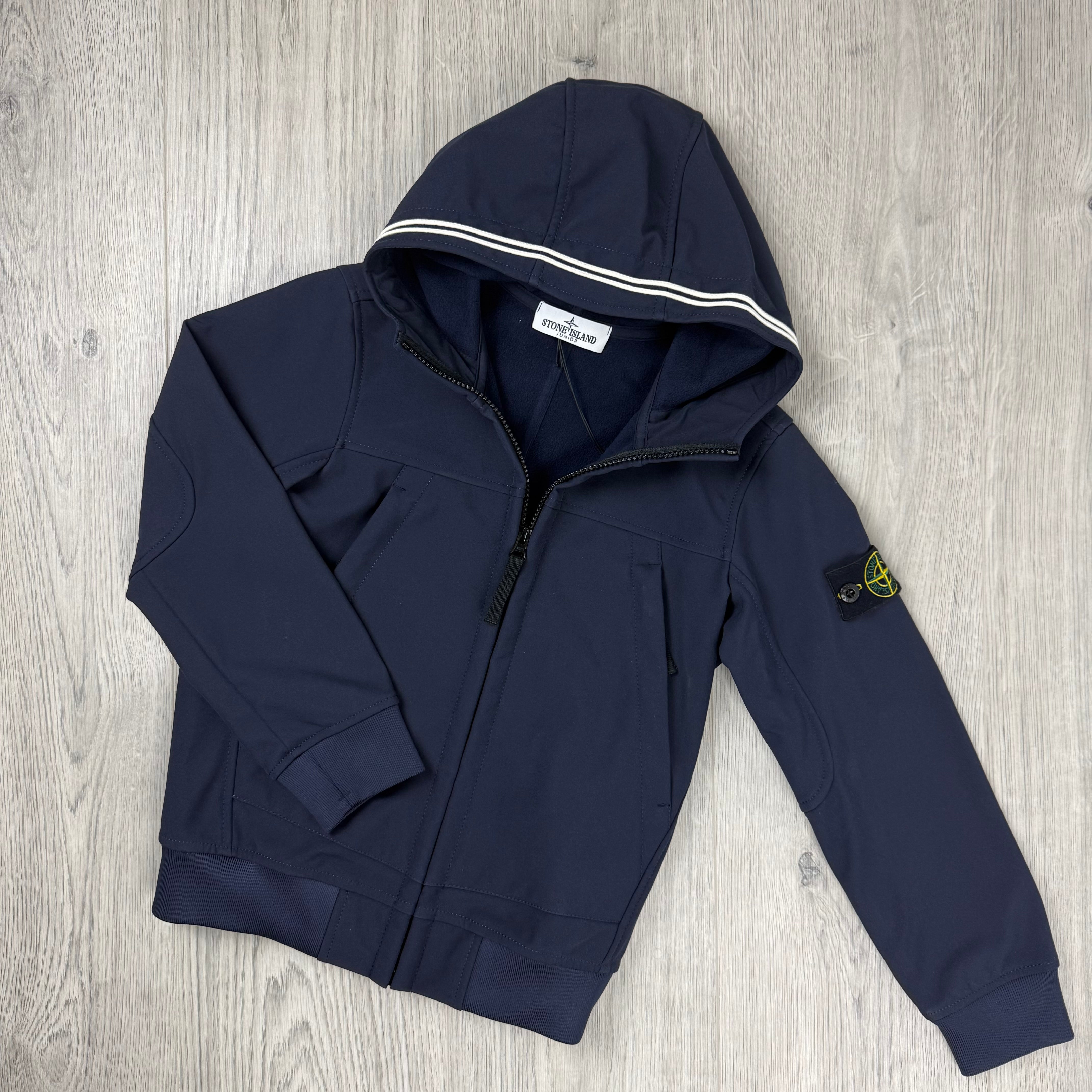 Stone Island Junior Shell Jacket - Navy