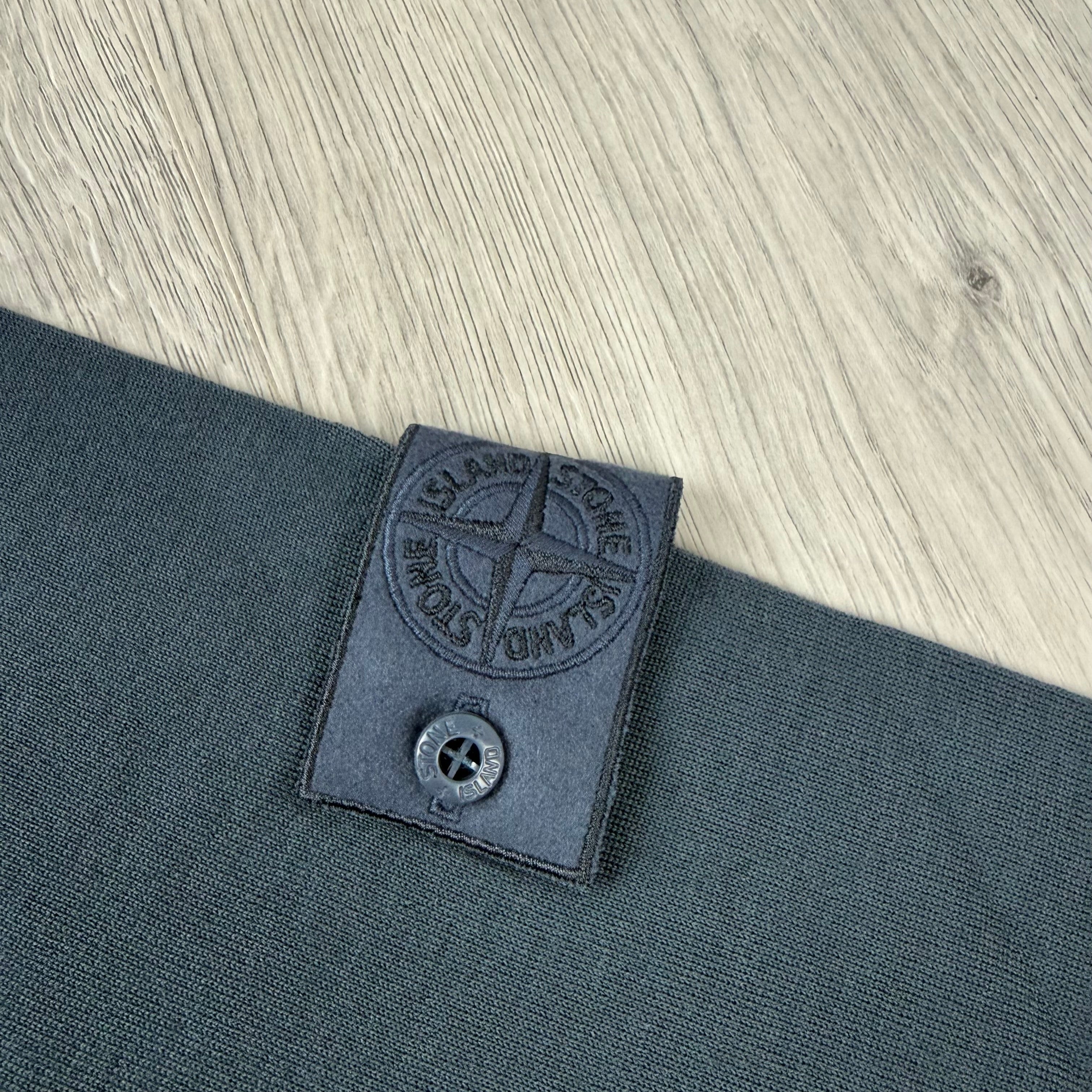 Stone Island Ghost Knit Polo Shirt - Slate Blue