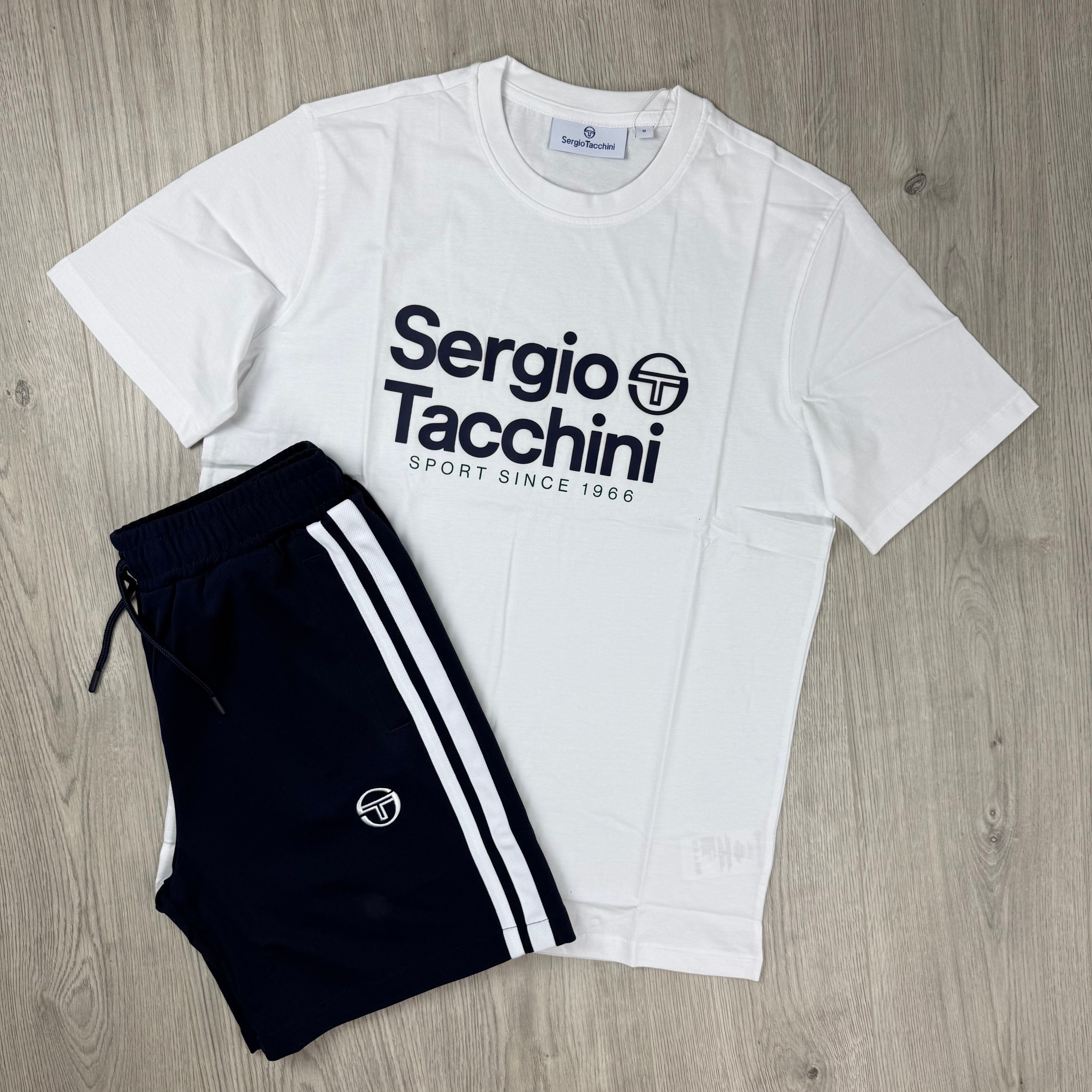 Sergio Tacchini 'Alternativa' Set - White/Maritime Blue