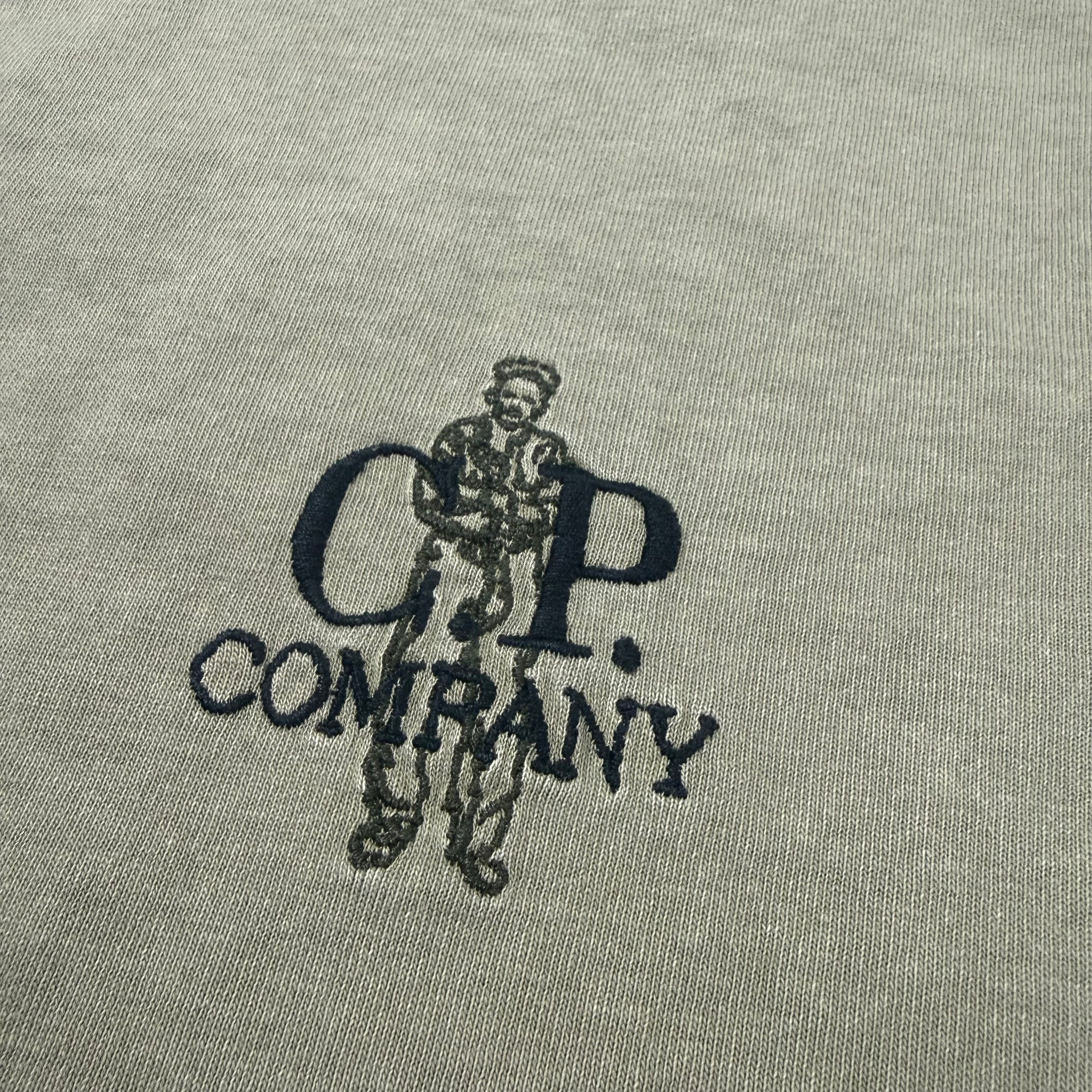 CP Company Embroidered Sailor T-Shirt - Moss Gray