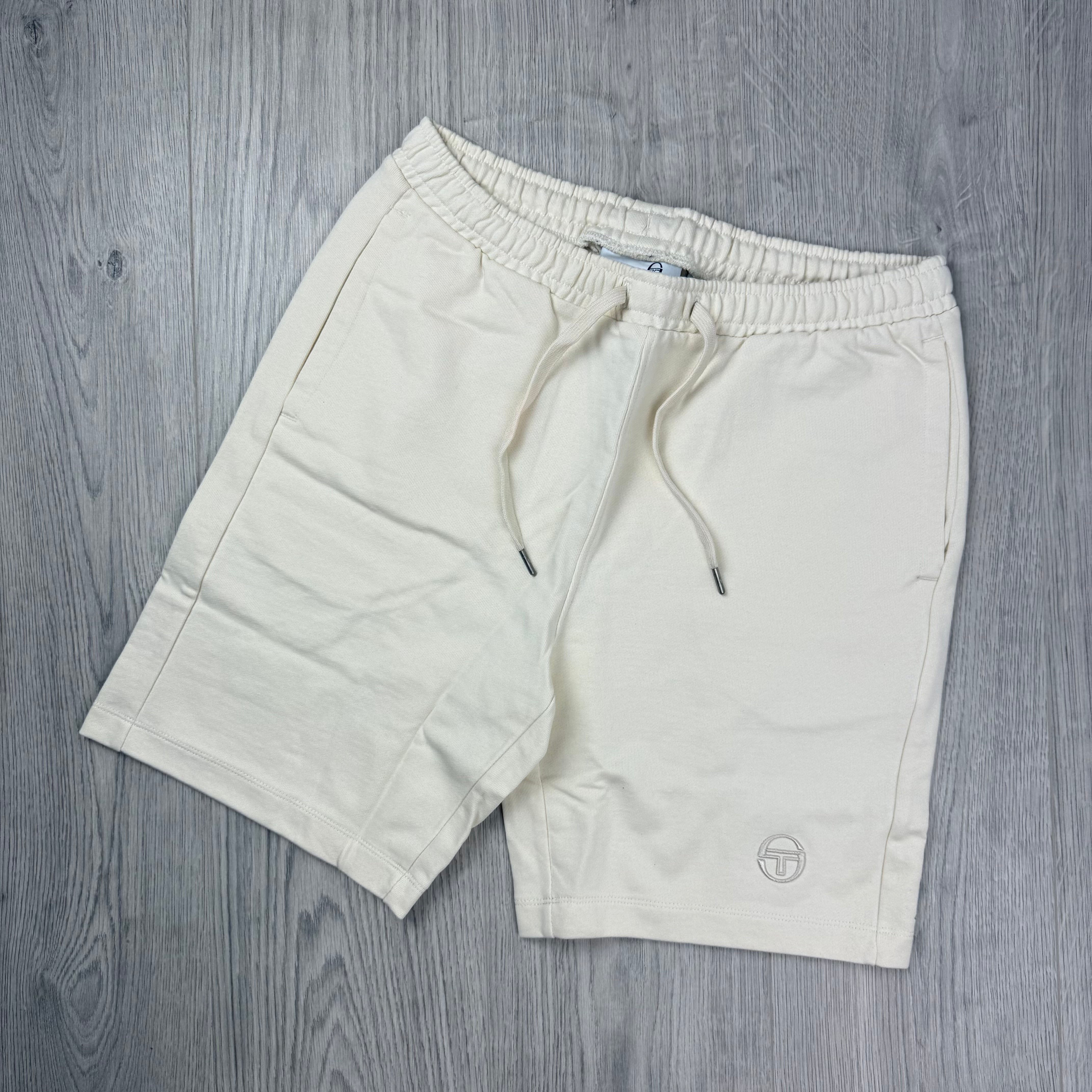 Sergio Tacchini 'Fine' Jersey Shorts - Pearled Ivory