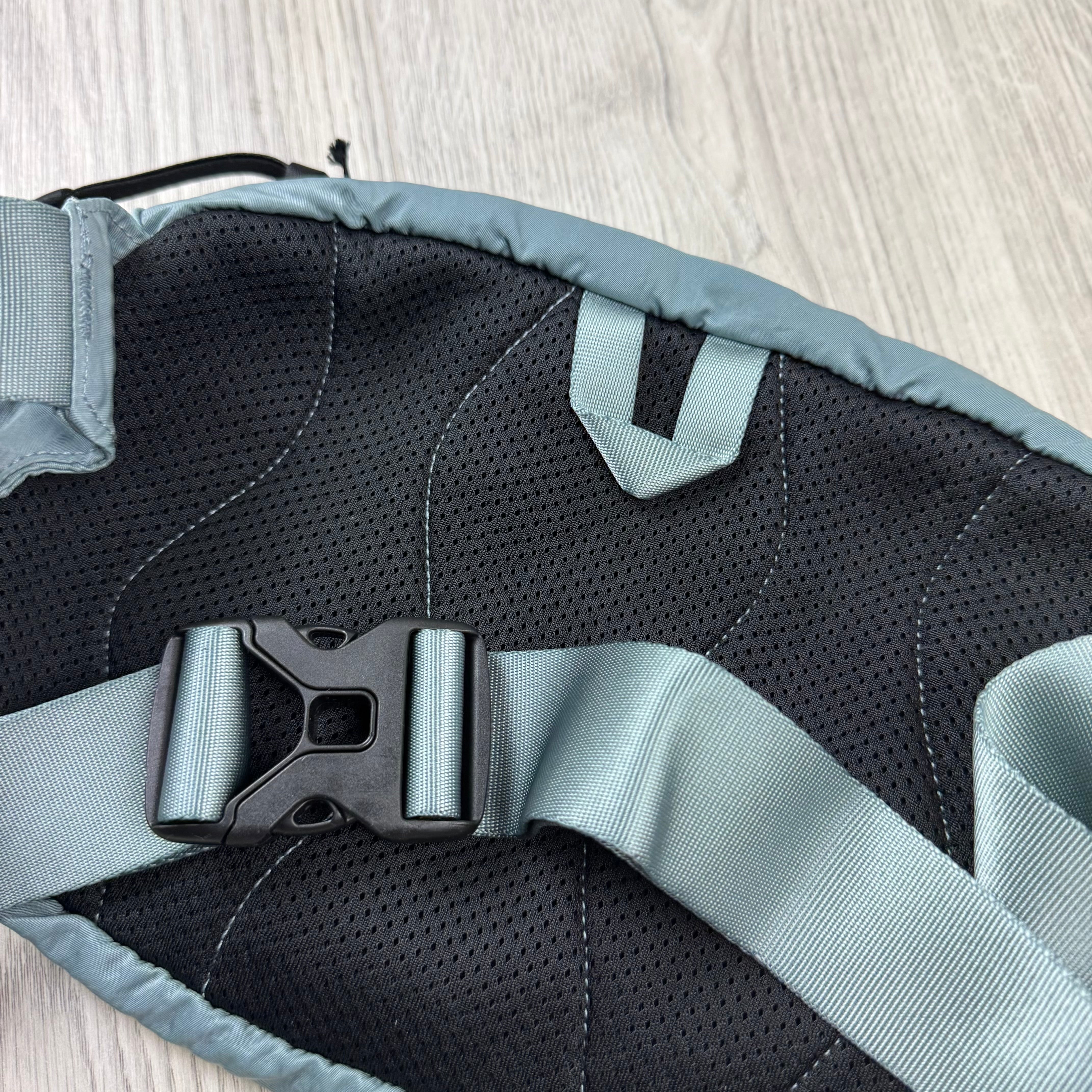 CP Company Zip Chrome Bag - Silver Blue