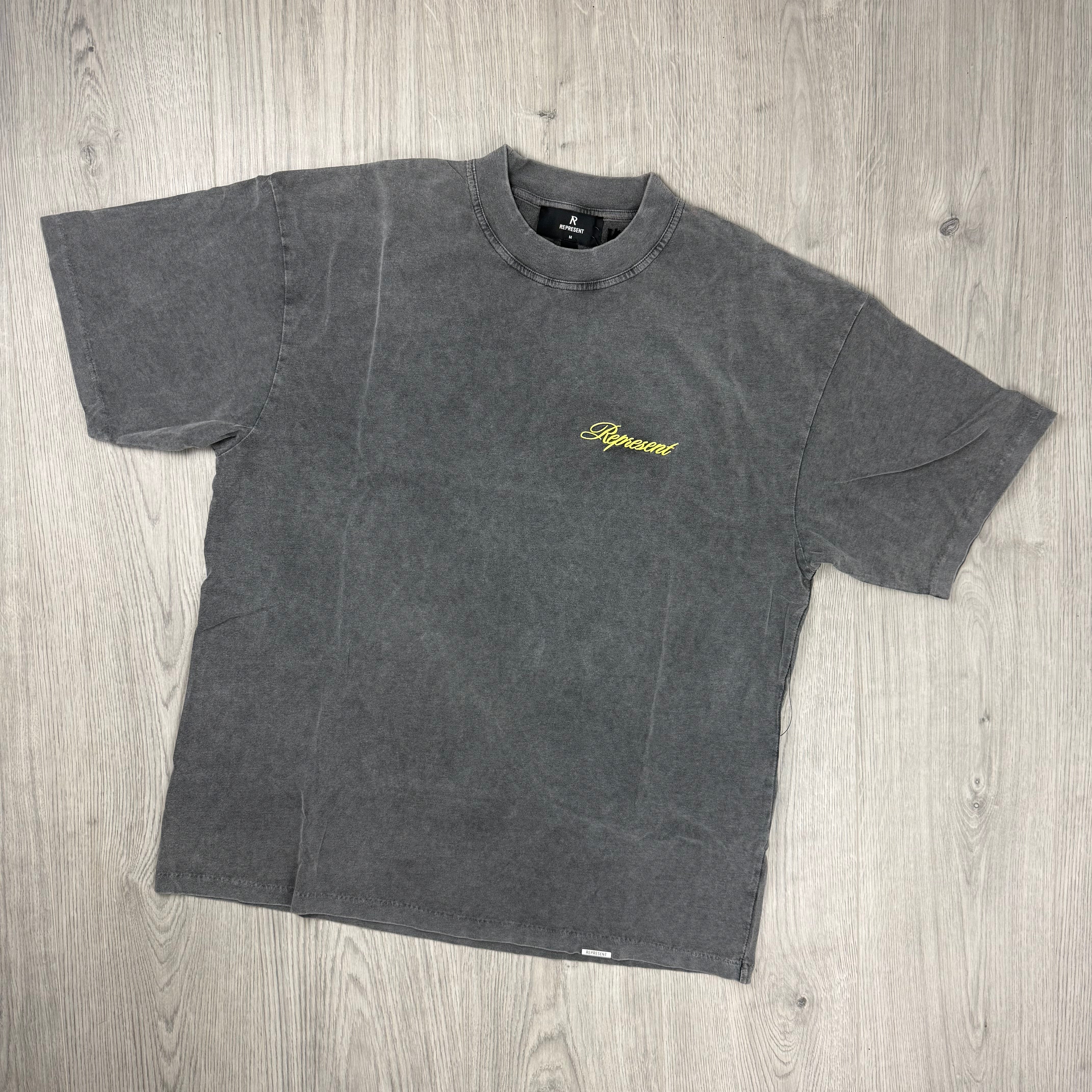 Represent 'Script' T-Shirt - Vintage Grey