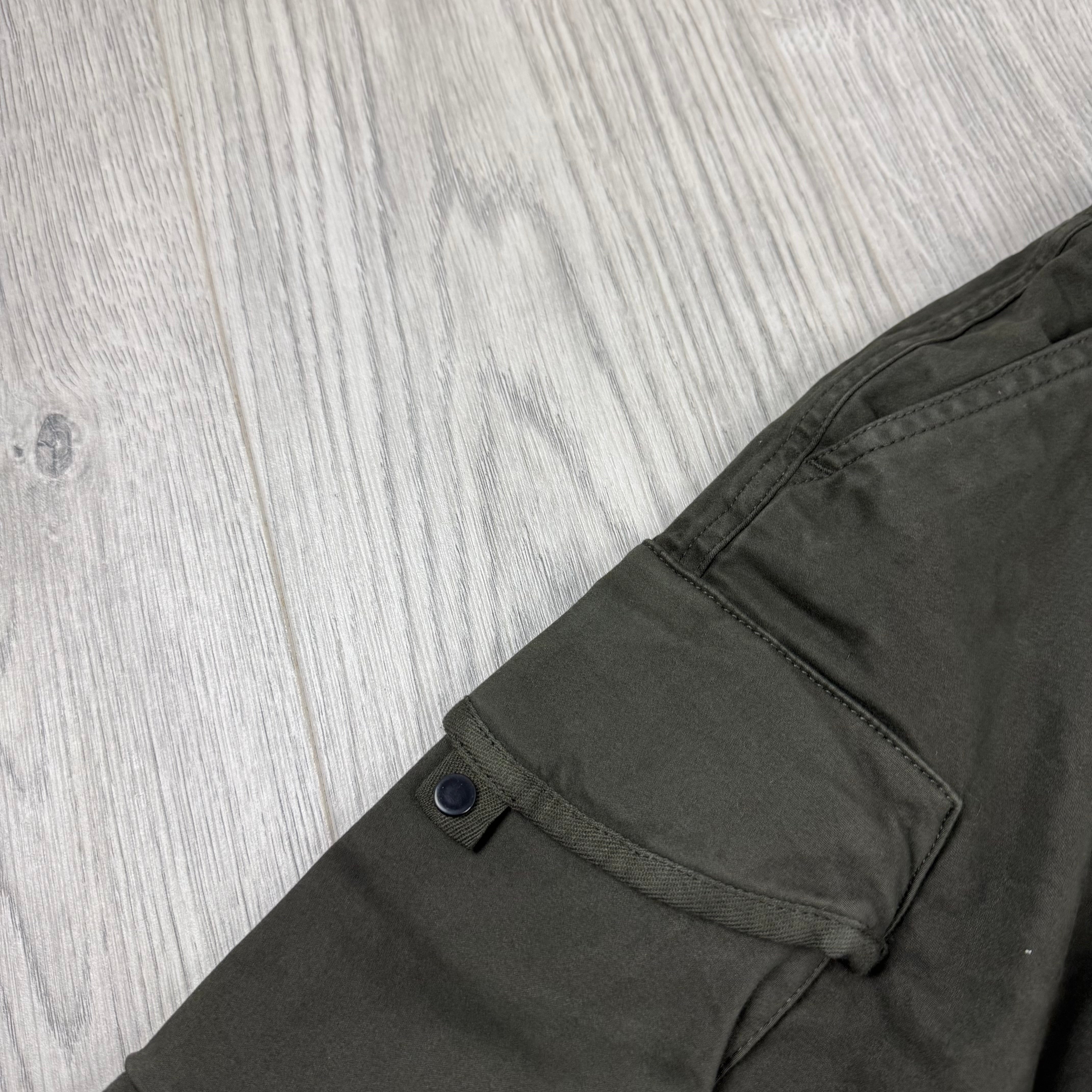 CP Company Junior Cargo Trousers - Ivy Green
