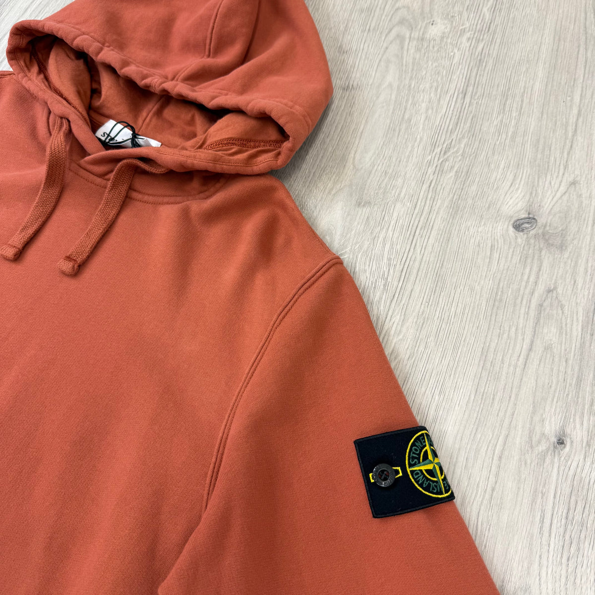 Stone Island Dyed Hoodie - Brick Red