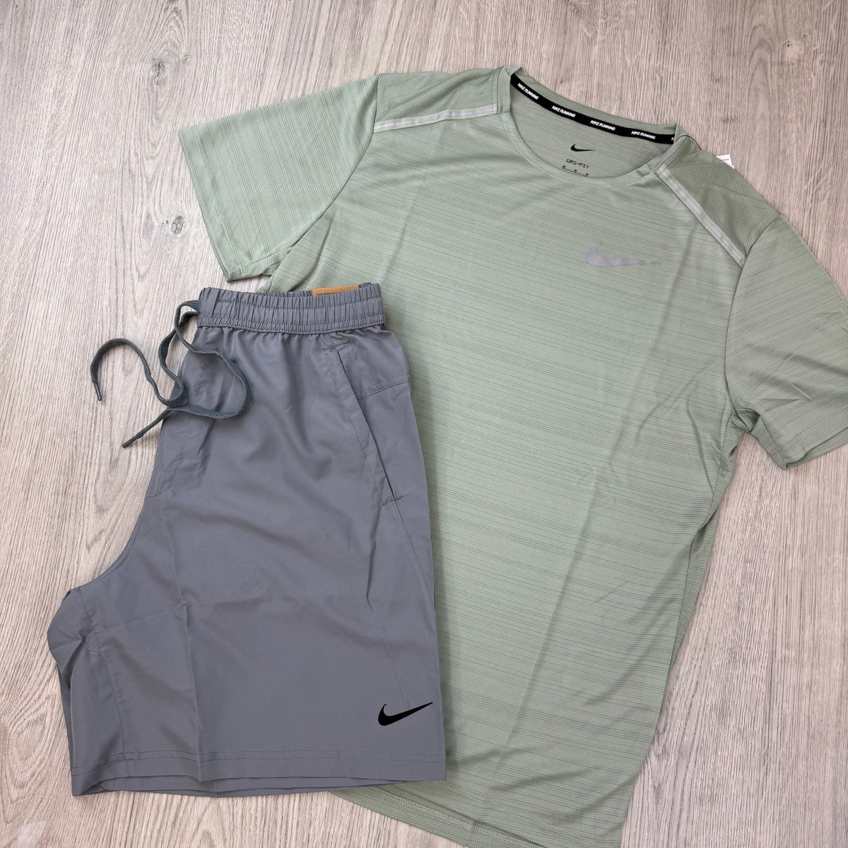 Nike 'Miler' Set - Sage/Grey