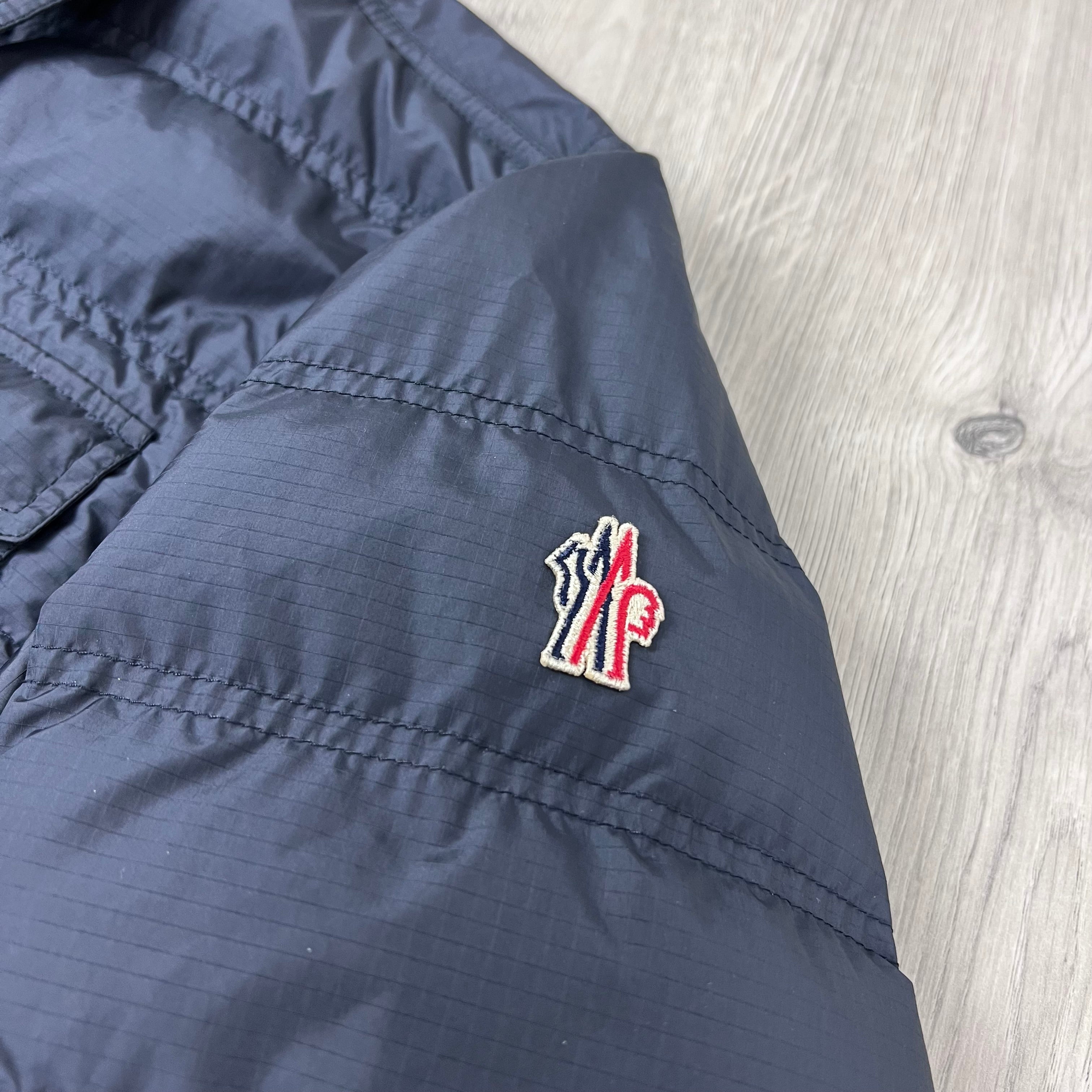 Men's Moncler Grenoble Lavachey Jacket in Navy Blue. On sale at Open Attire.