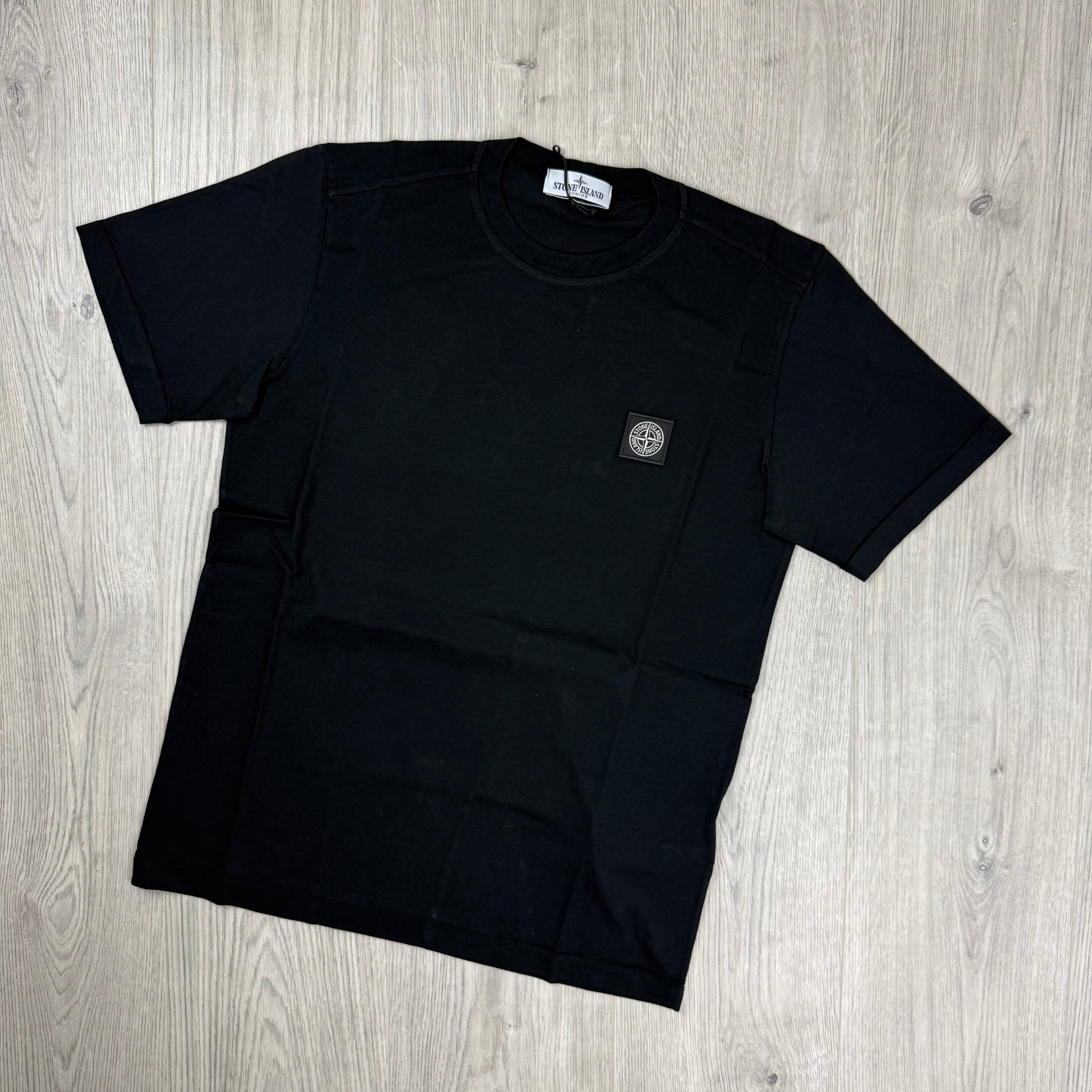 Stone Island Junior Patch T-Shirt - Black