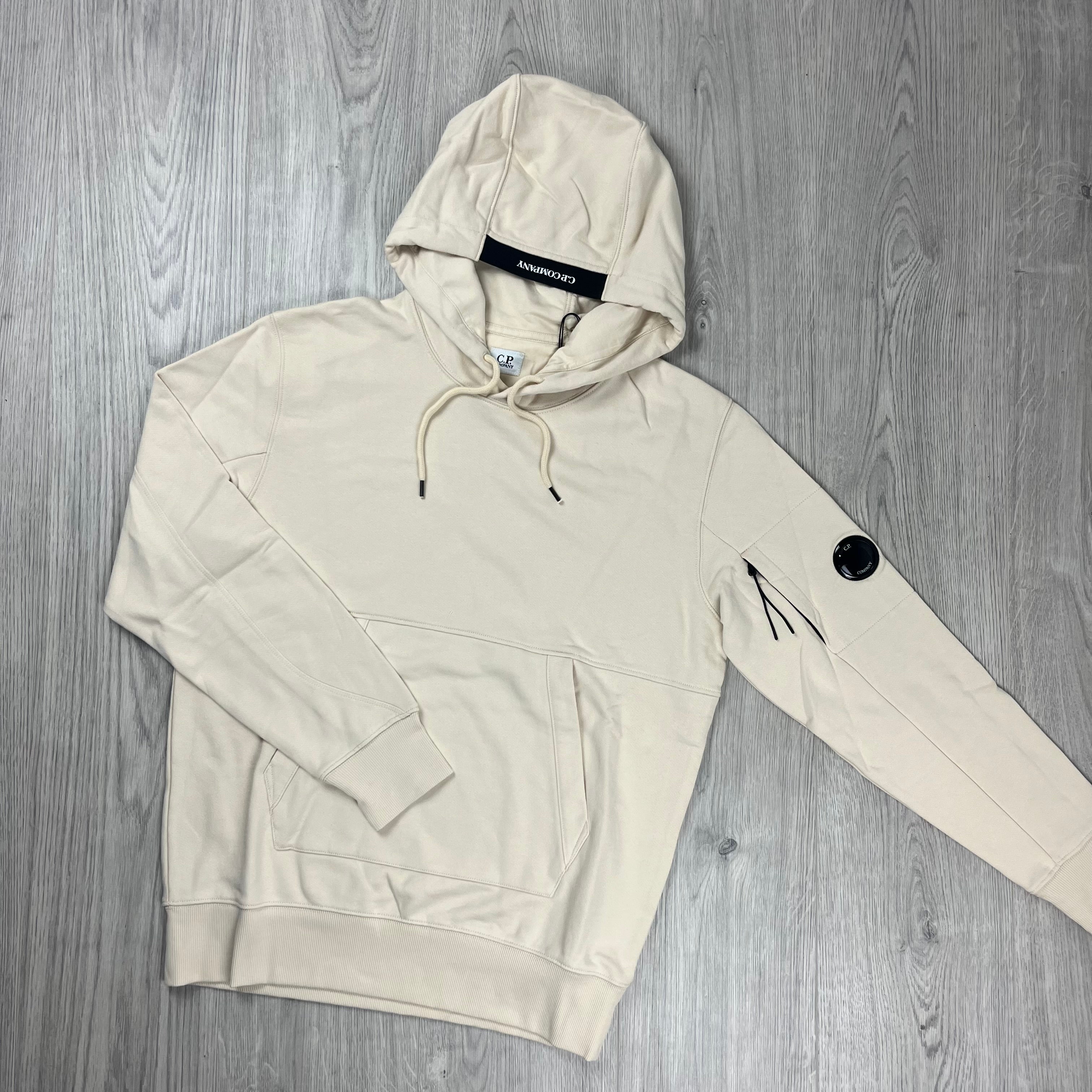 CP Company Raised Fleece Hoodie - Pistachio Shell