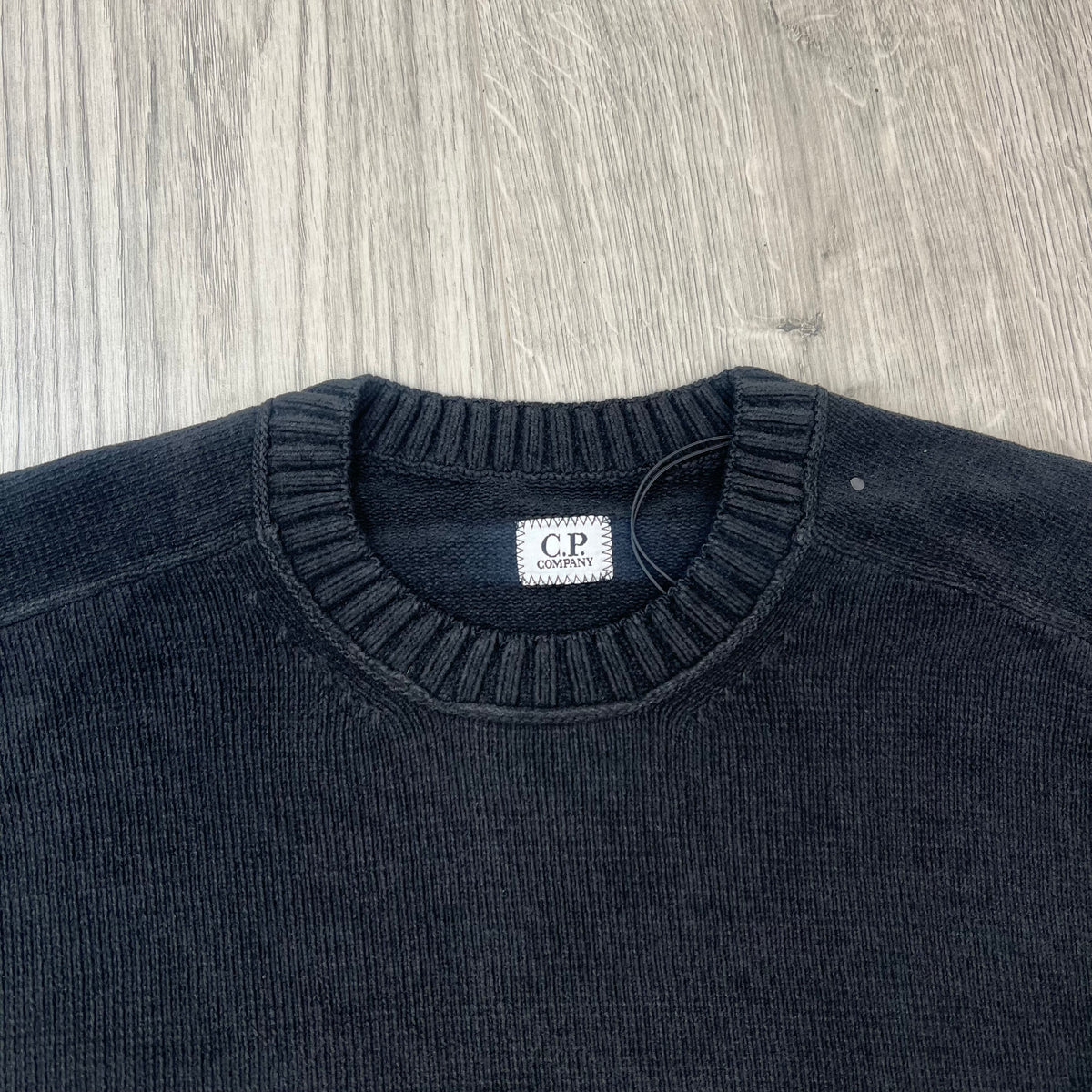 CP Company Chenille Knit Sweatshirt - Black