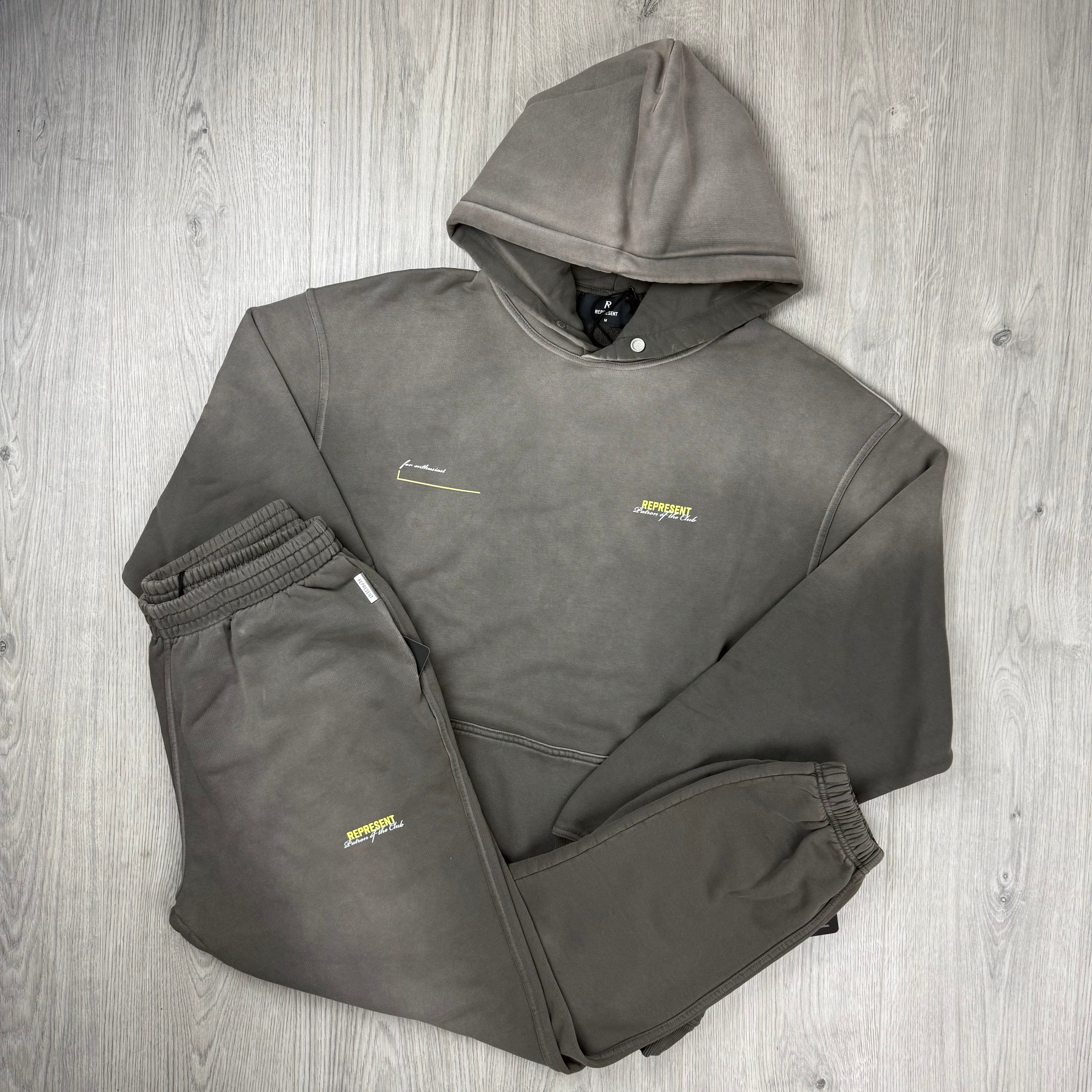 Represent 'Patron Of The Club' Tracksuit - Washed Olive