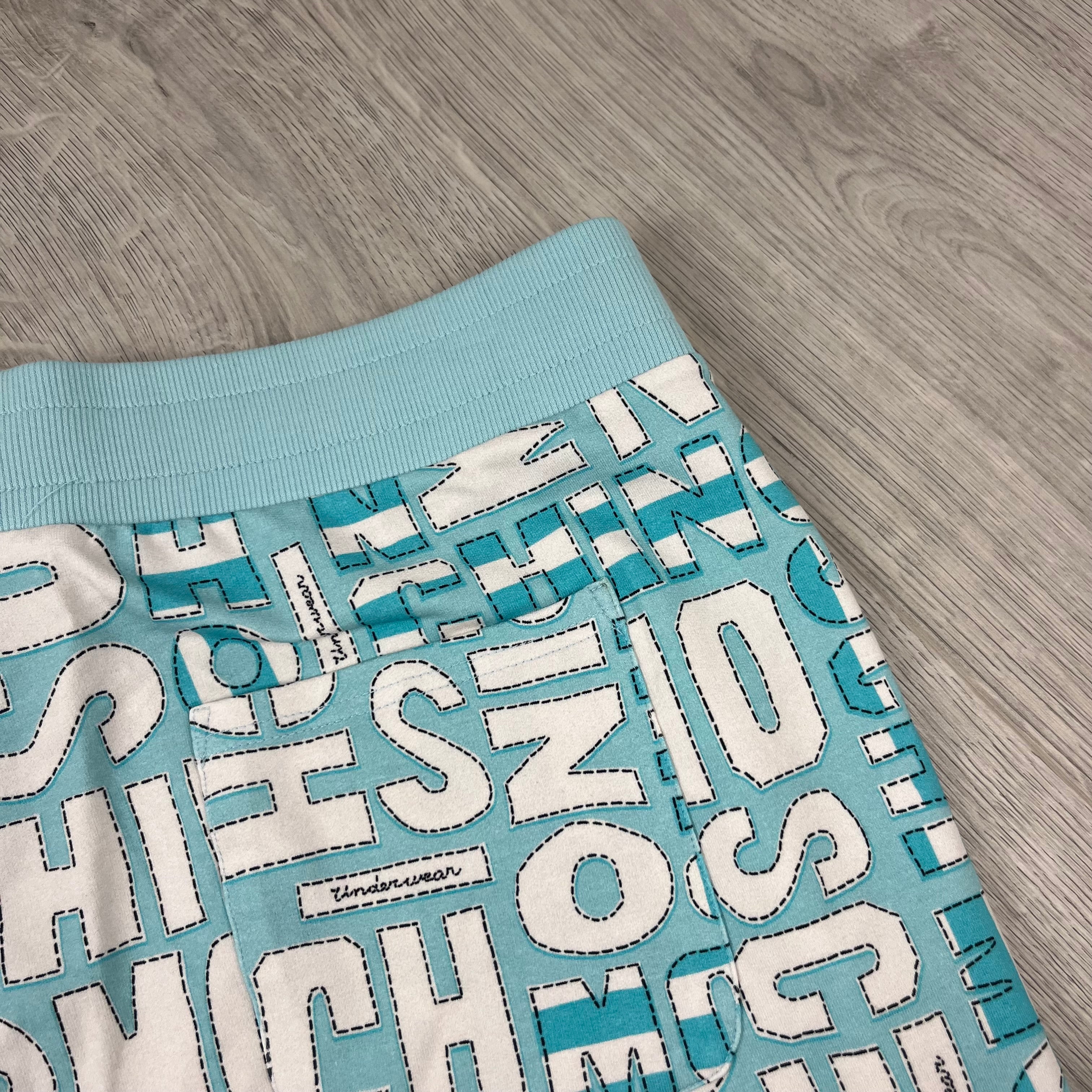 Moschino Monogram Jersey Shorts - Blue