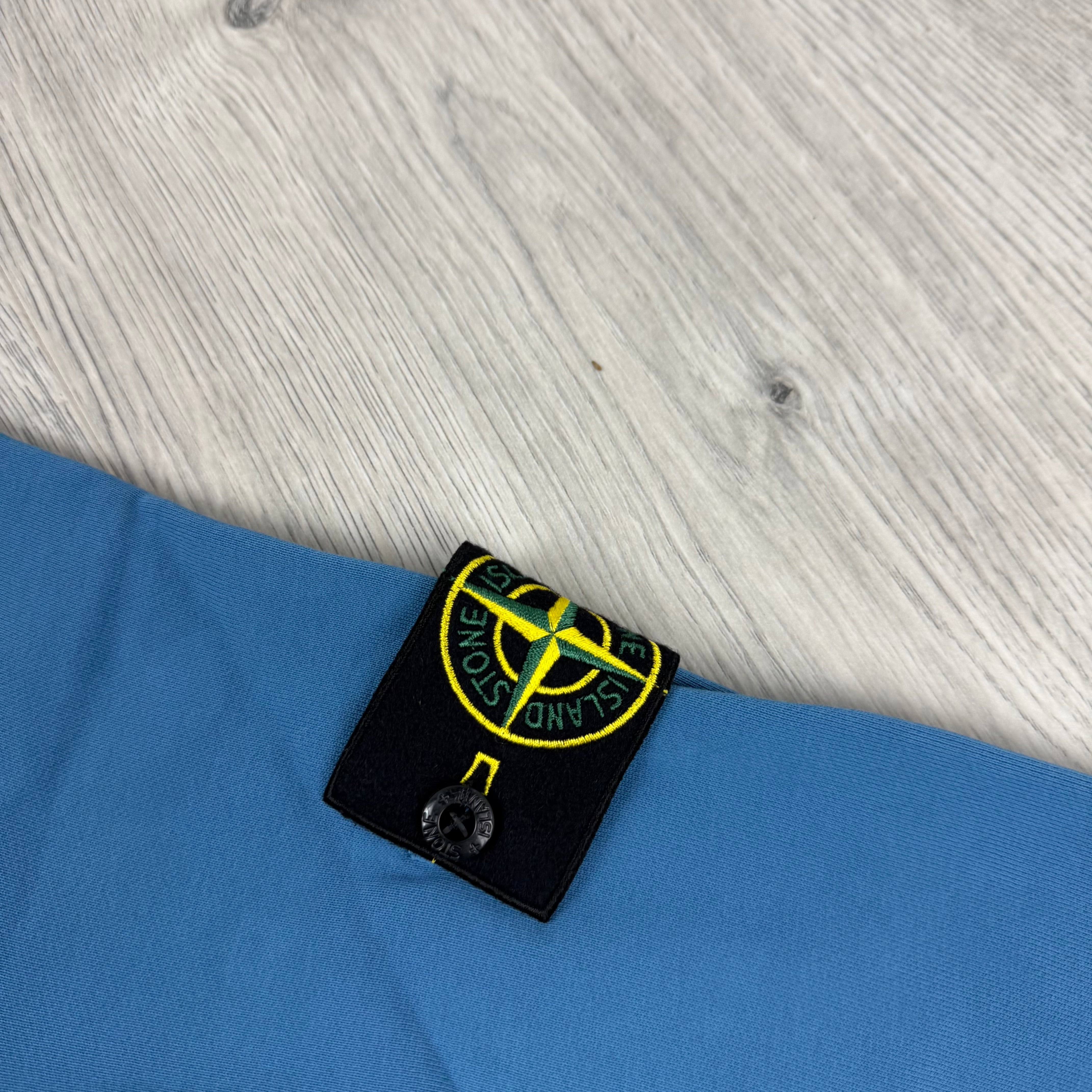 Stone Island Dyed Hoodie - Steel Blue