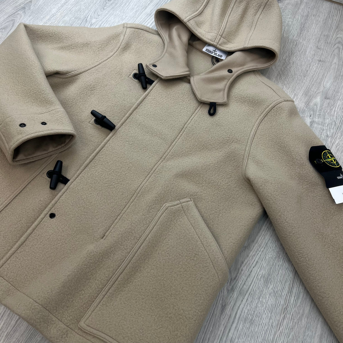 Stone Island Heavy Melton Parka - Biscuit