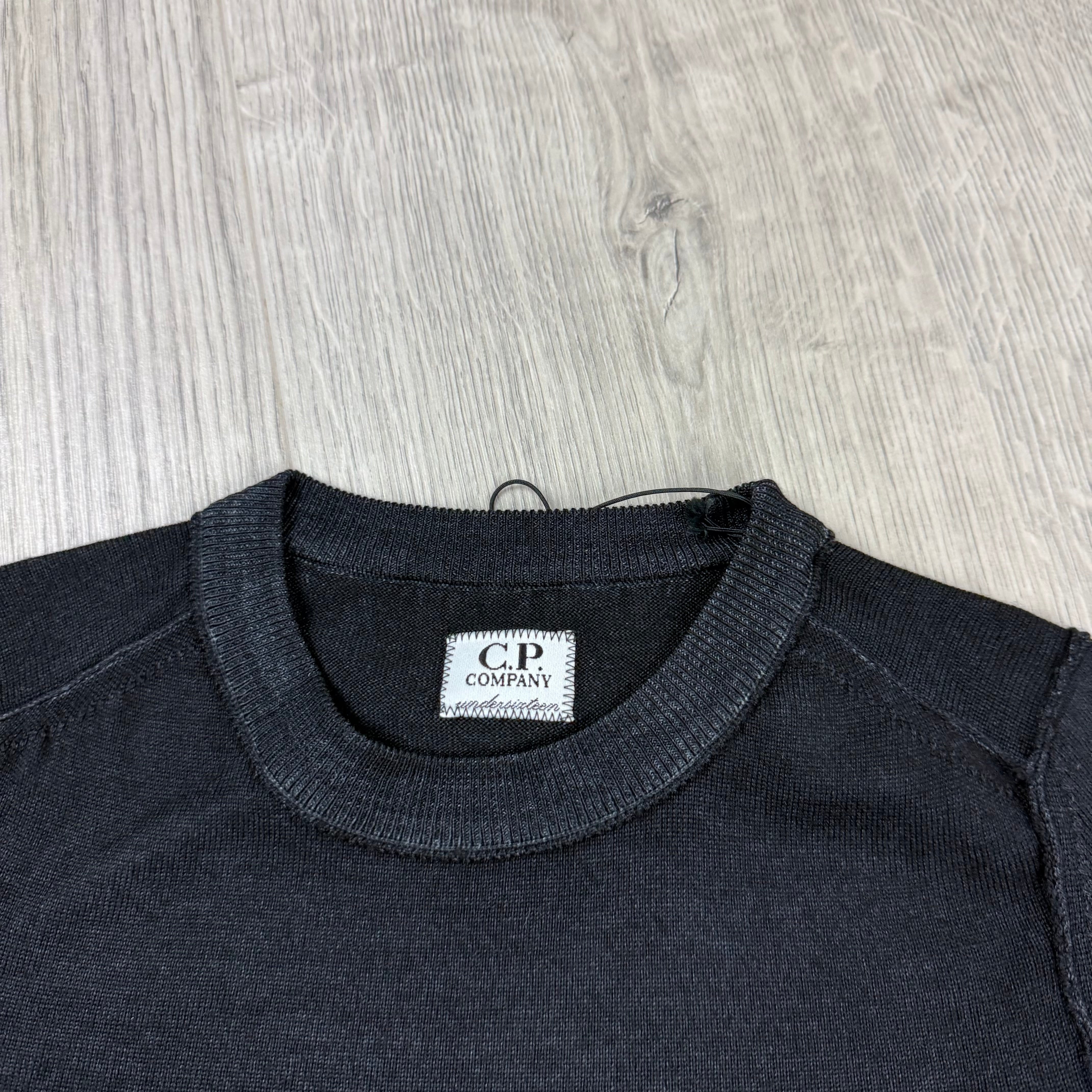 CP Company Junior Knit Sweatshirt - Black