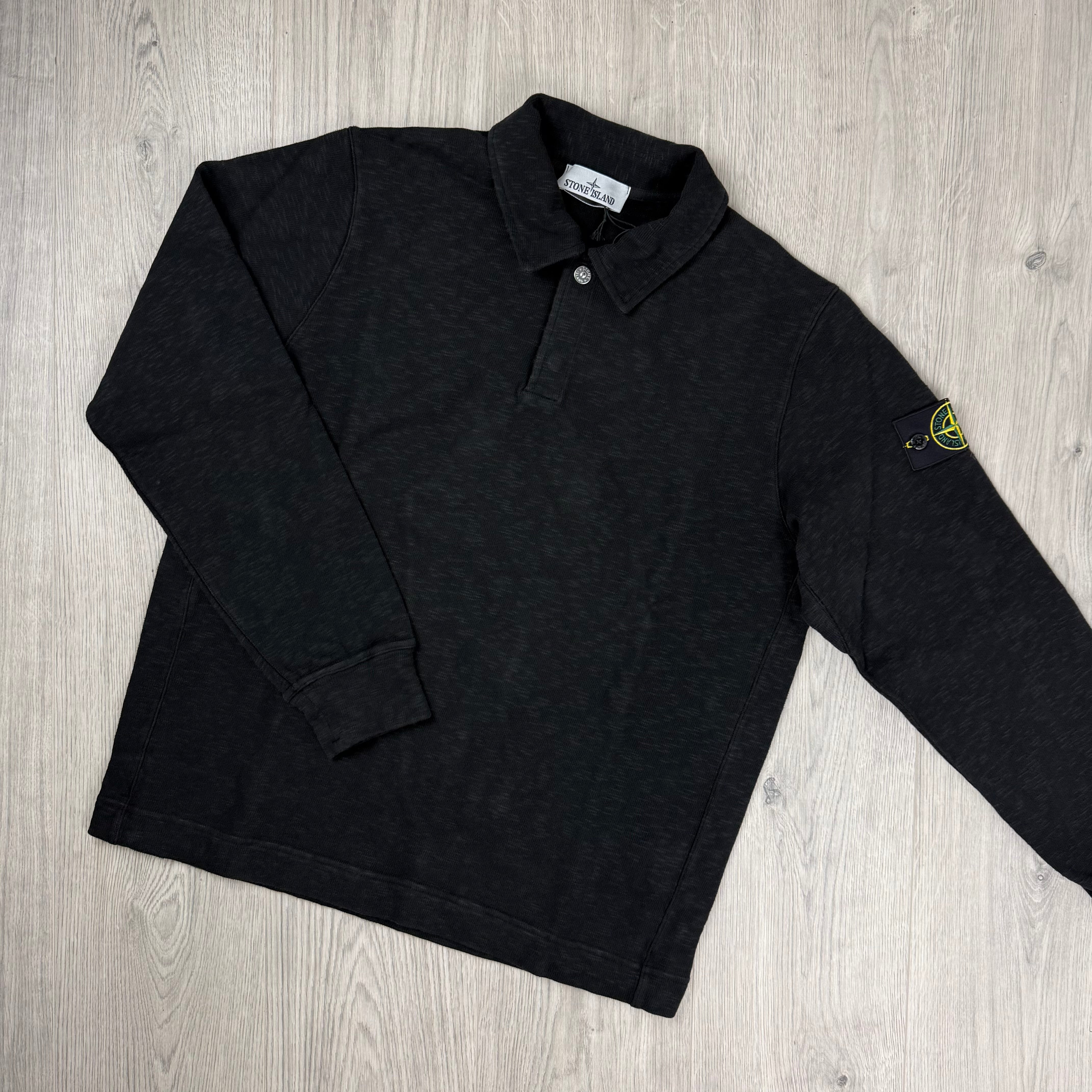 Stone Island Polo Sweatshirt - Black