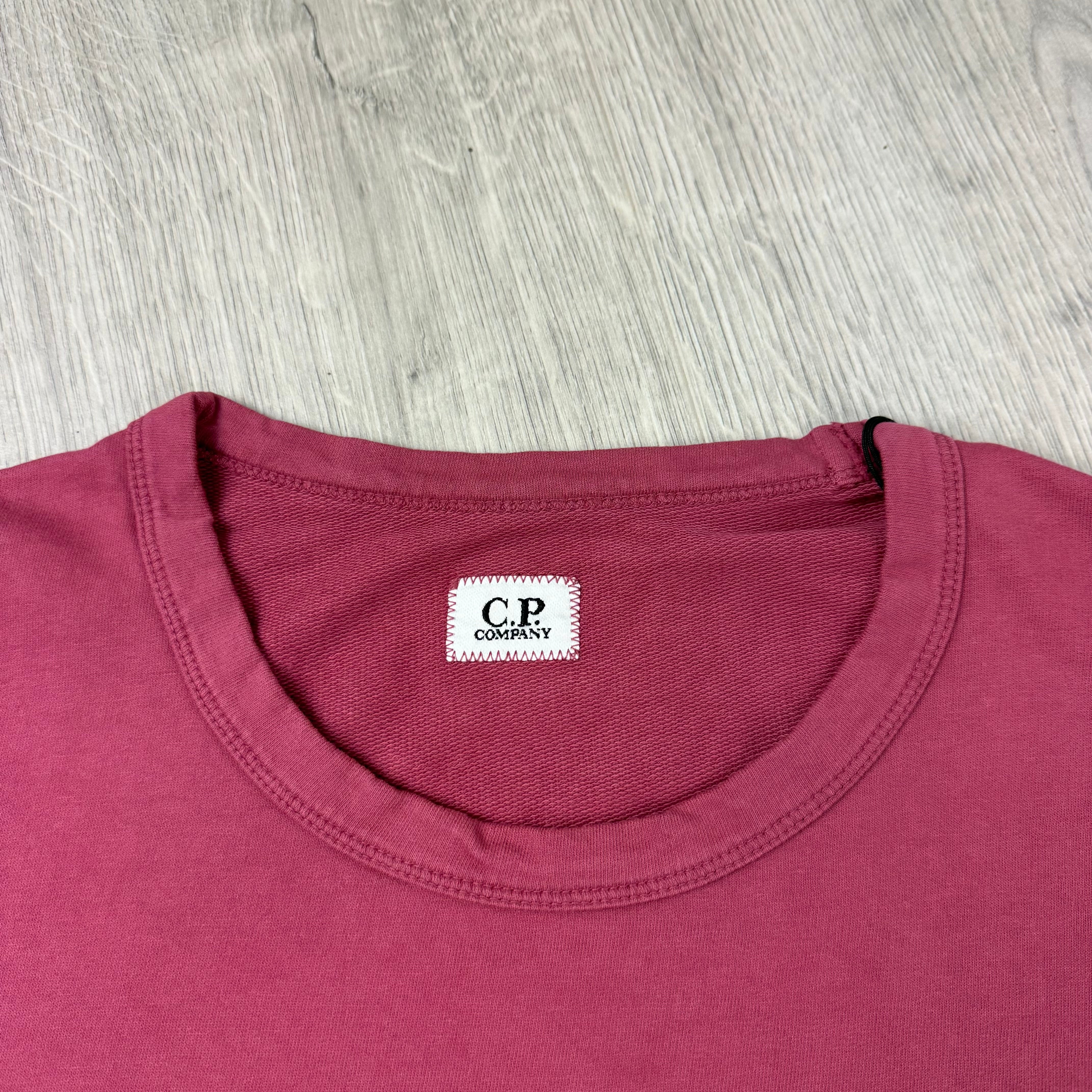 CP Company Light Fleece Sweatshirt - Red Bud
