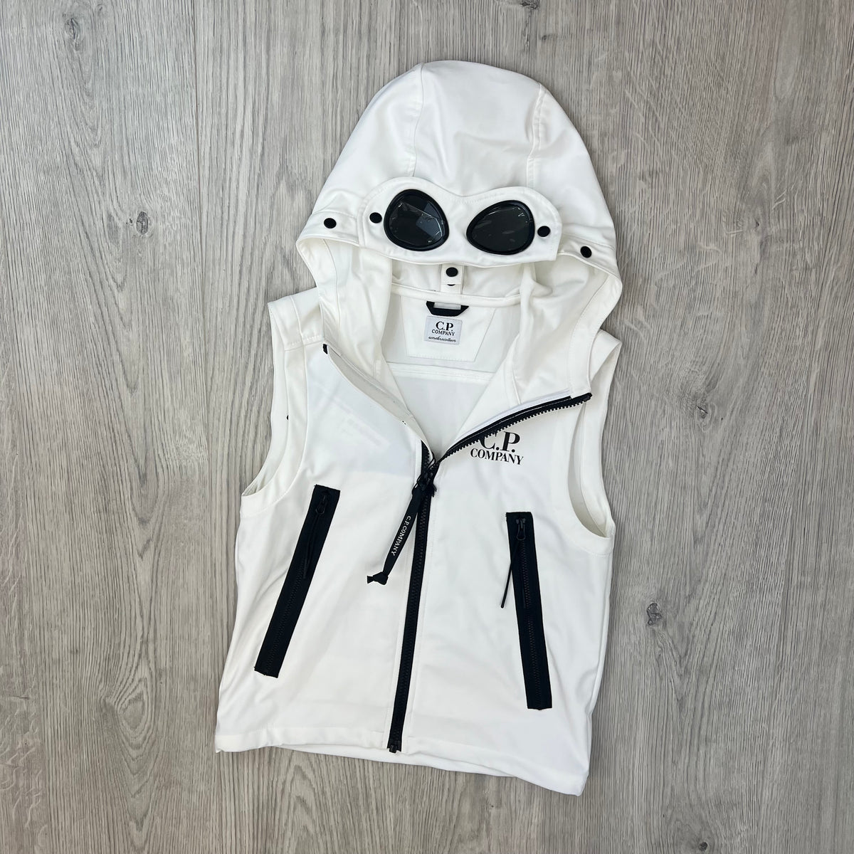 CP Company Junior Shell-R Gilet - White