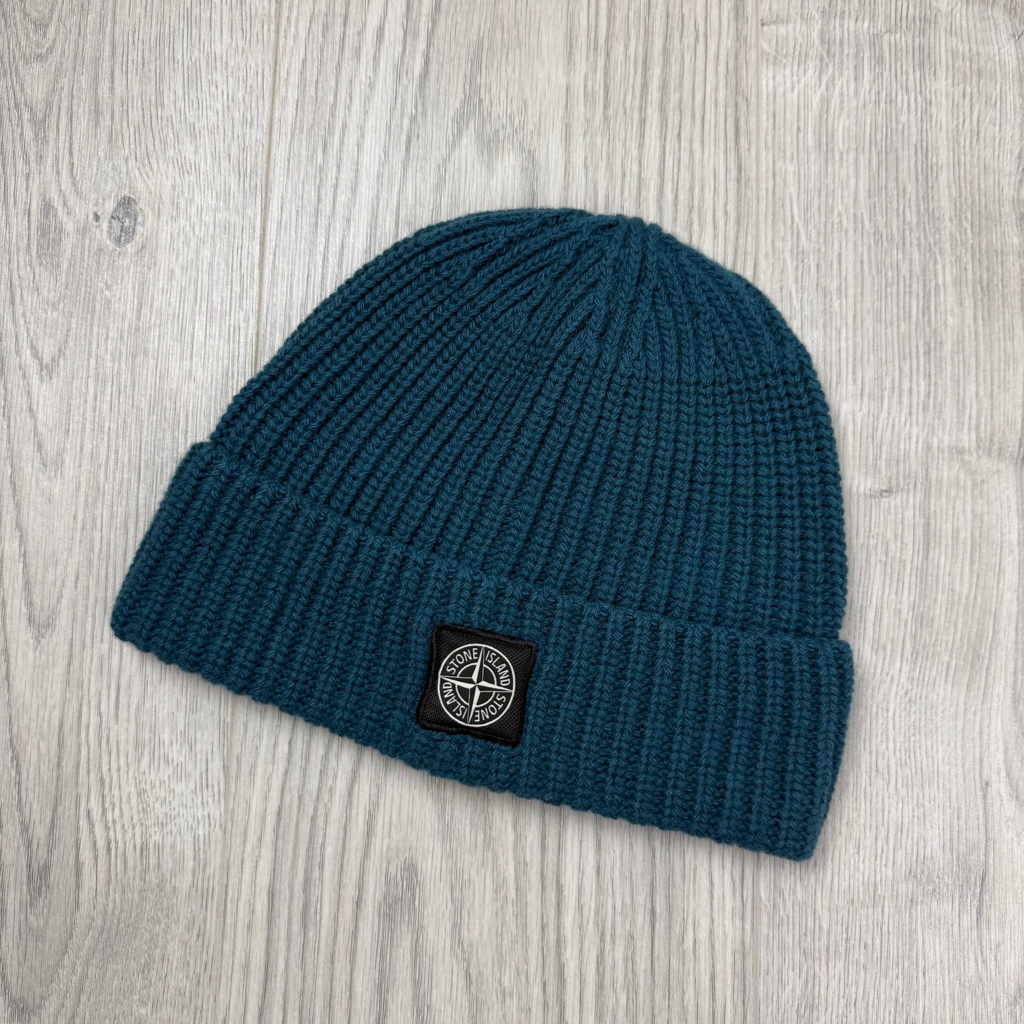 Stone Island Wool Beanie - Petrol