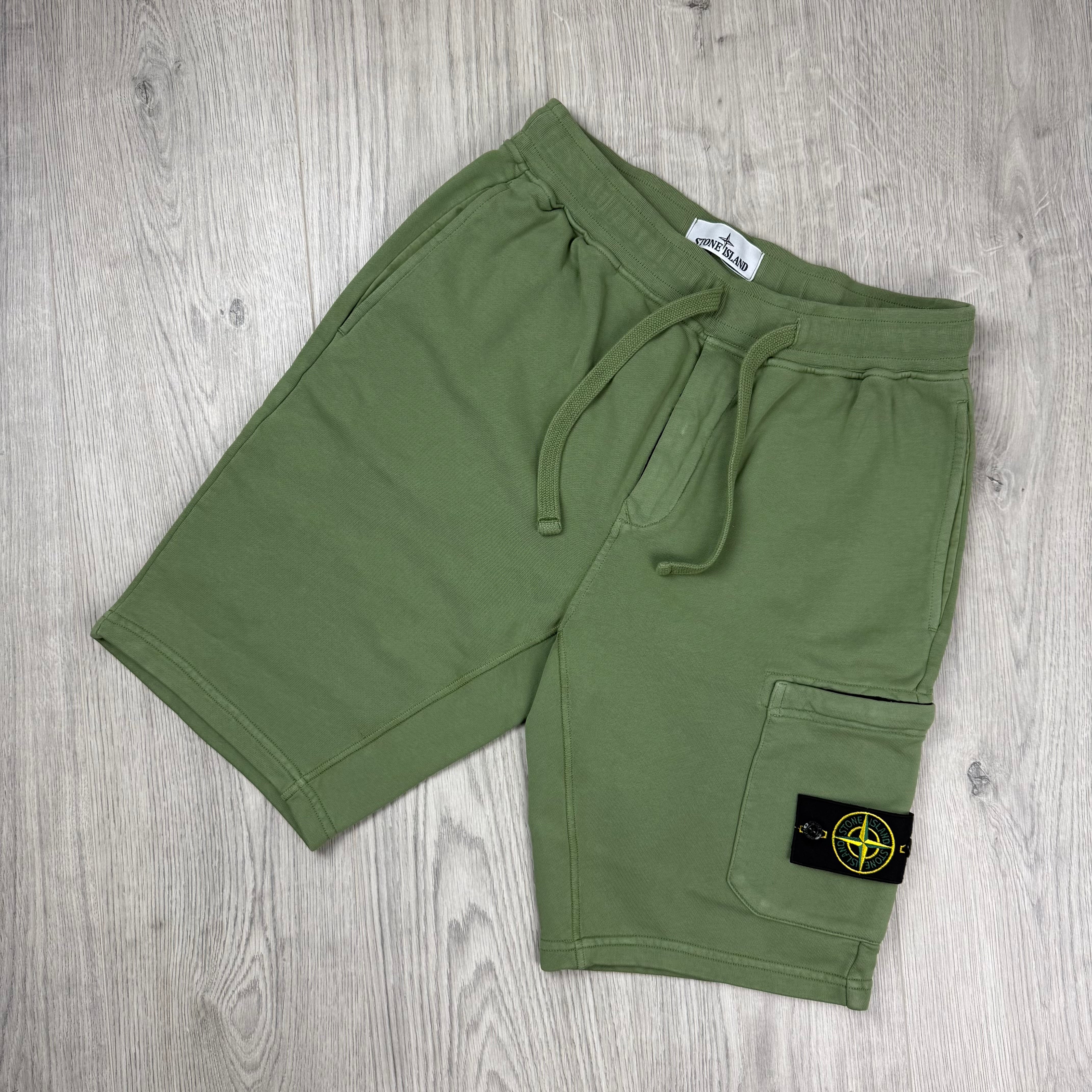 Stone Island Jersey Shorts - Sage