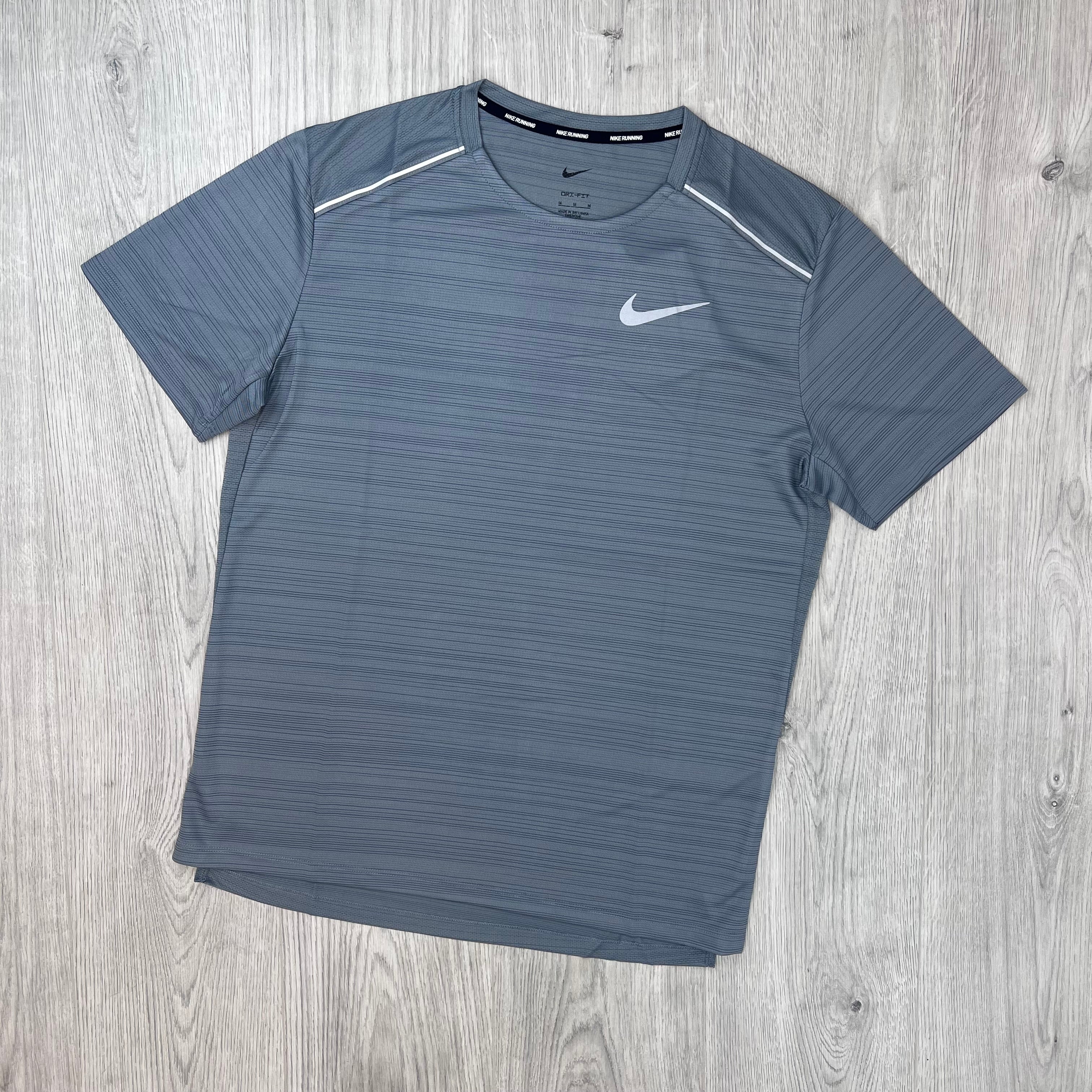 Nike 'Miler' T-Shirt - Smoke Grey