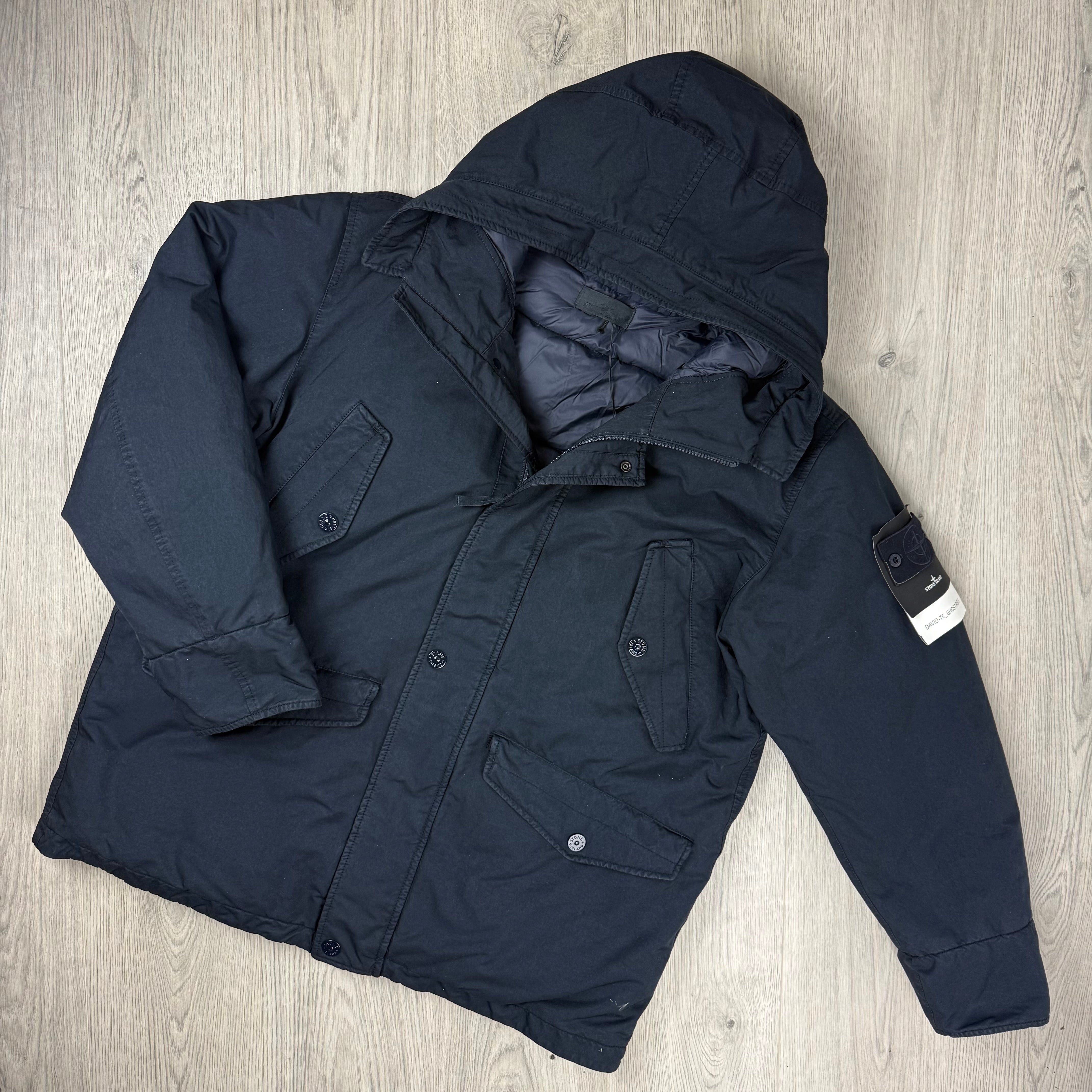 Stone Island Ghost David-TC Down Parka - Navy