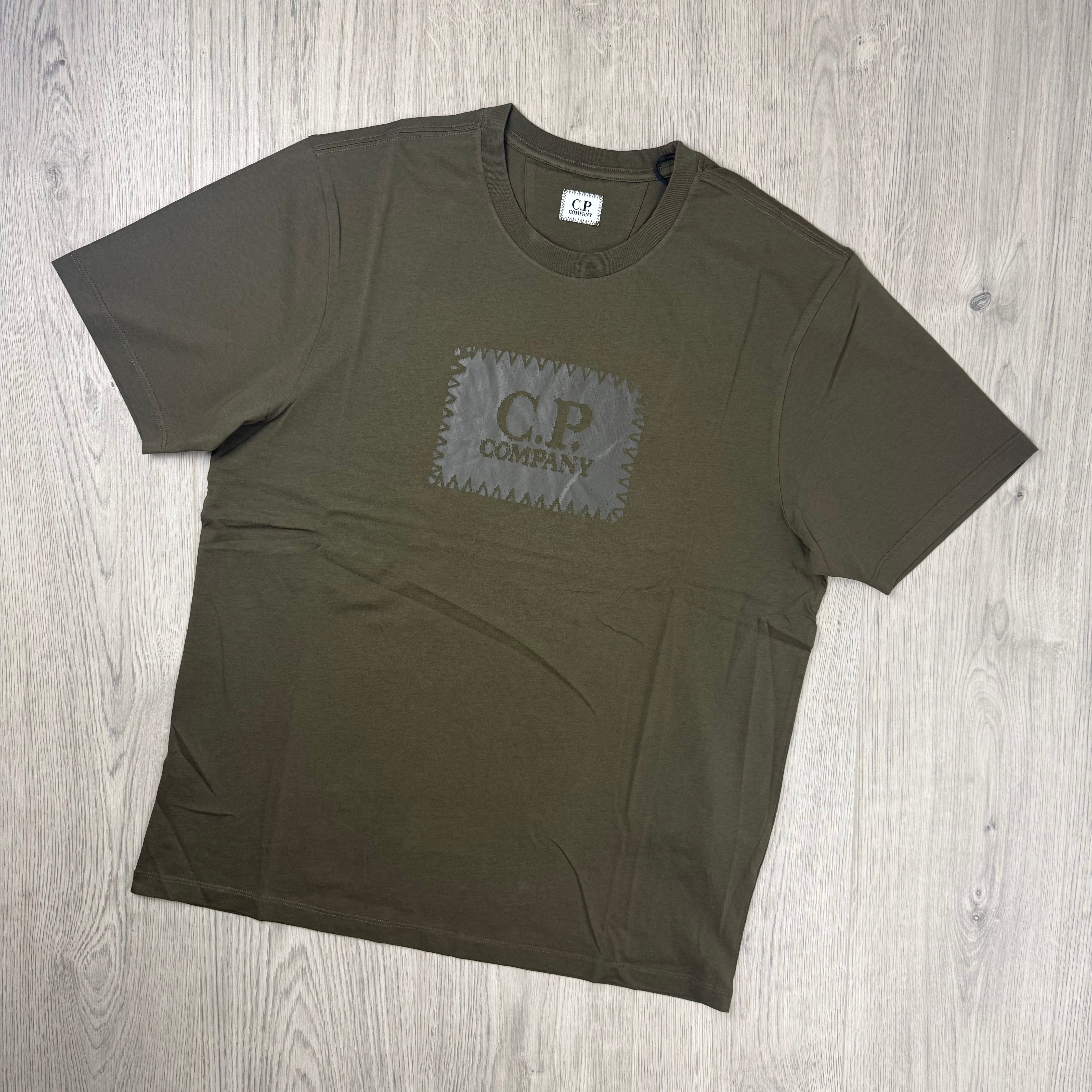 CP Company Stamp T-Shirt - Ivy Green