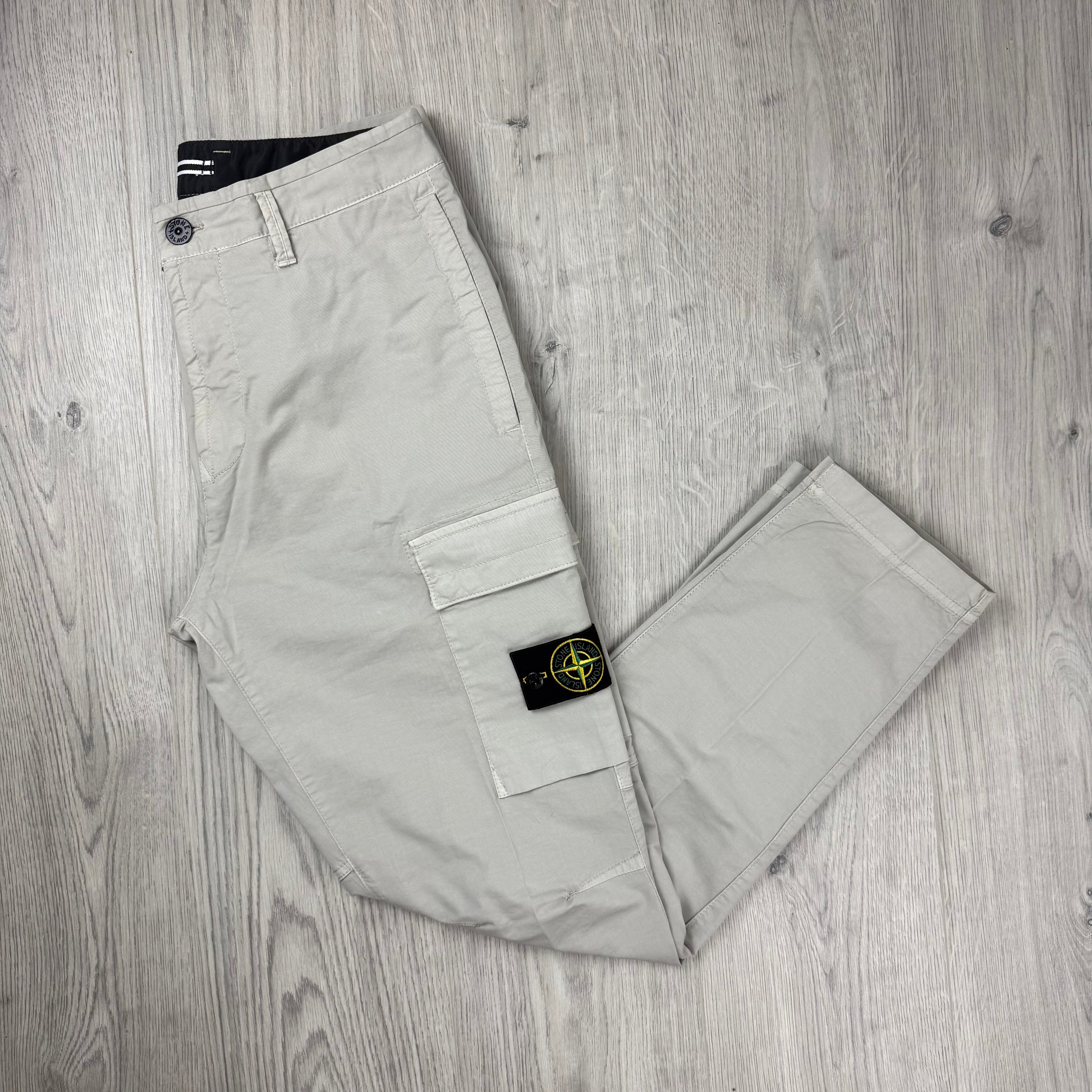 Stone Island Cargo Trousers - Pearl Grey