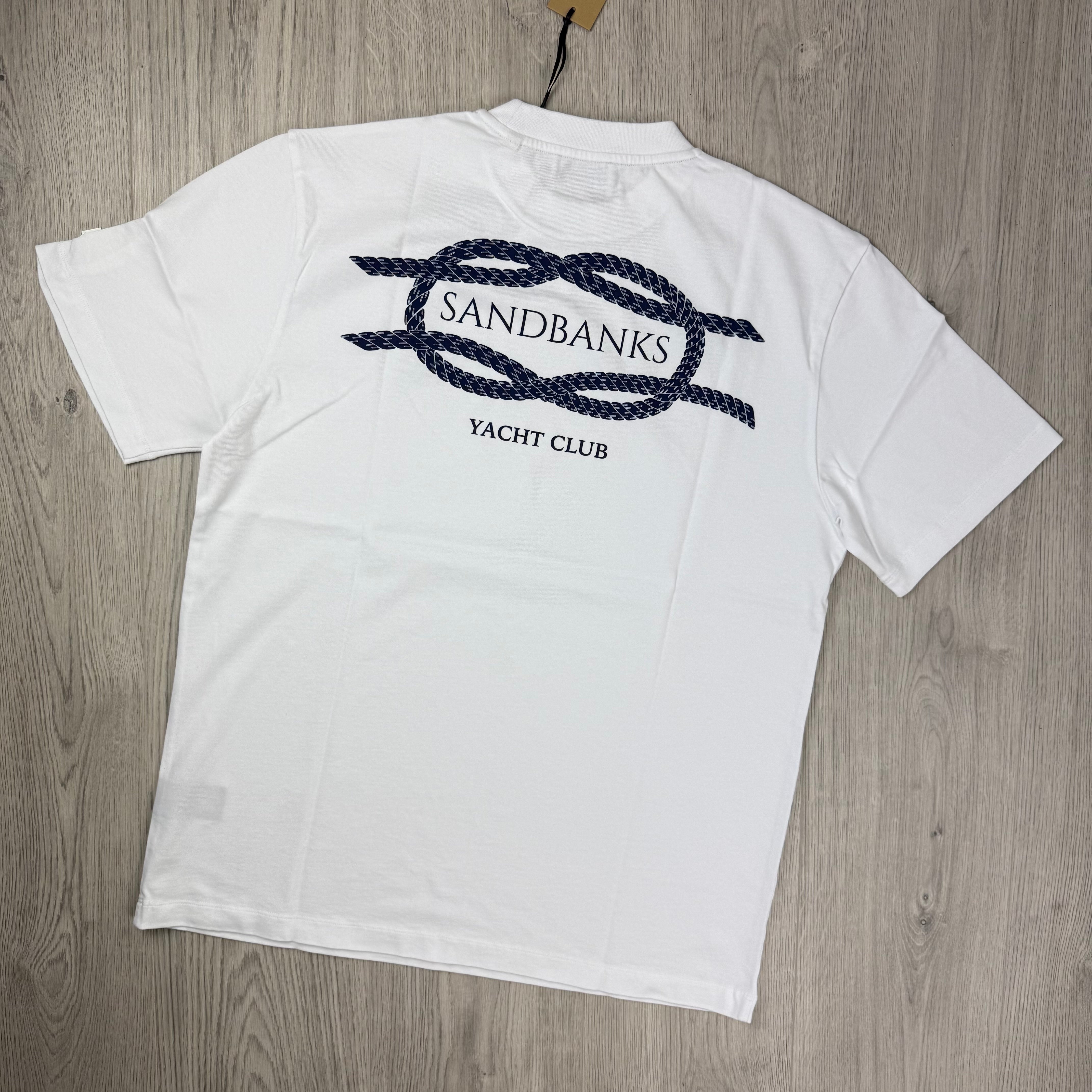 Sandbanks 'Yacht Club' T-Shirt - White