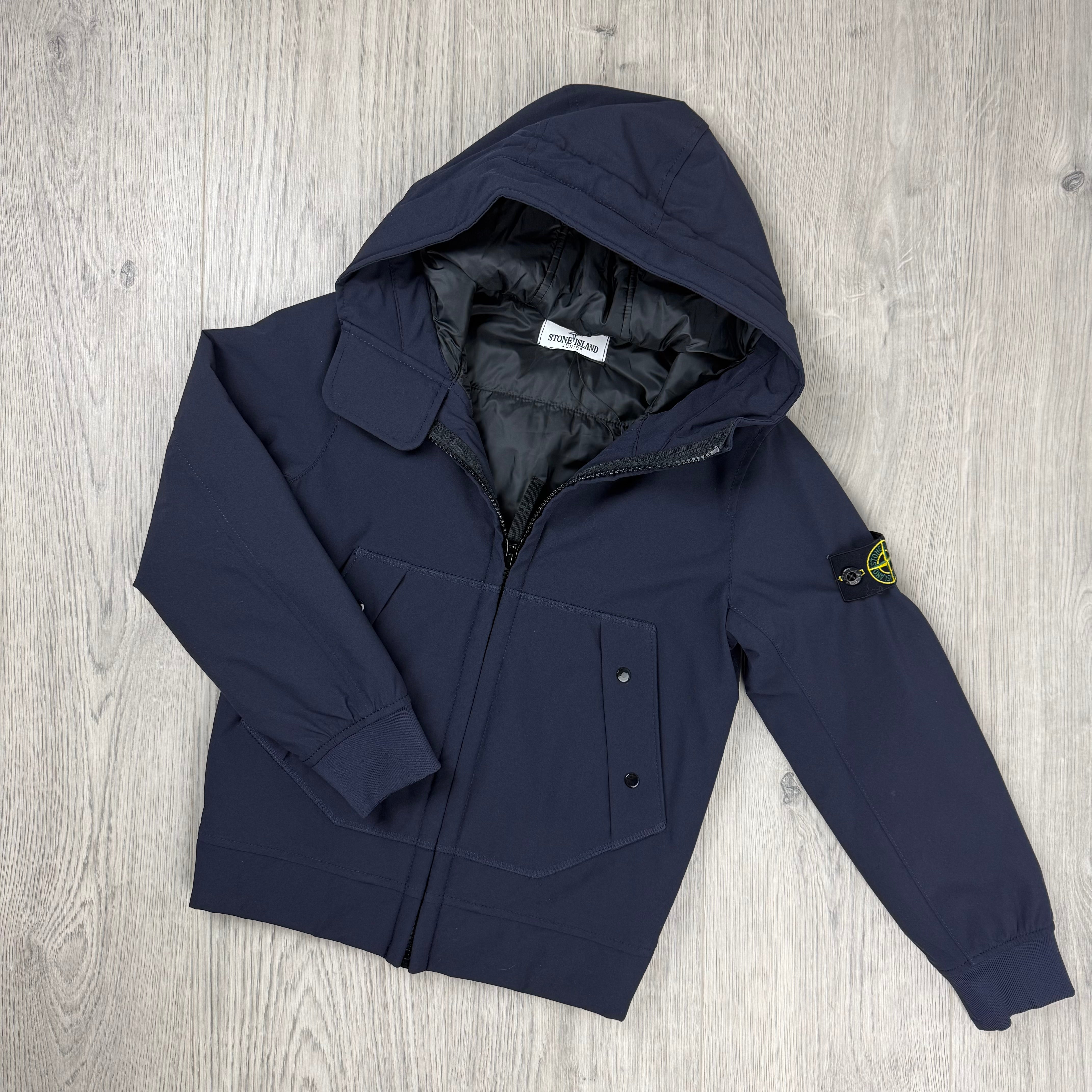 Stone Island Junior Shell Jacket - Navy