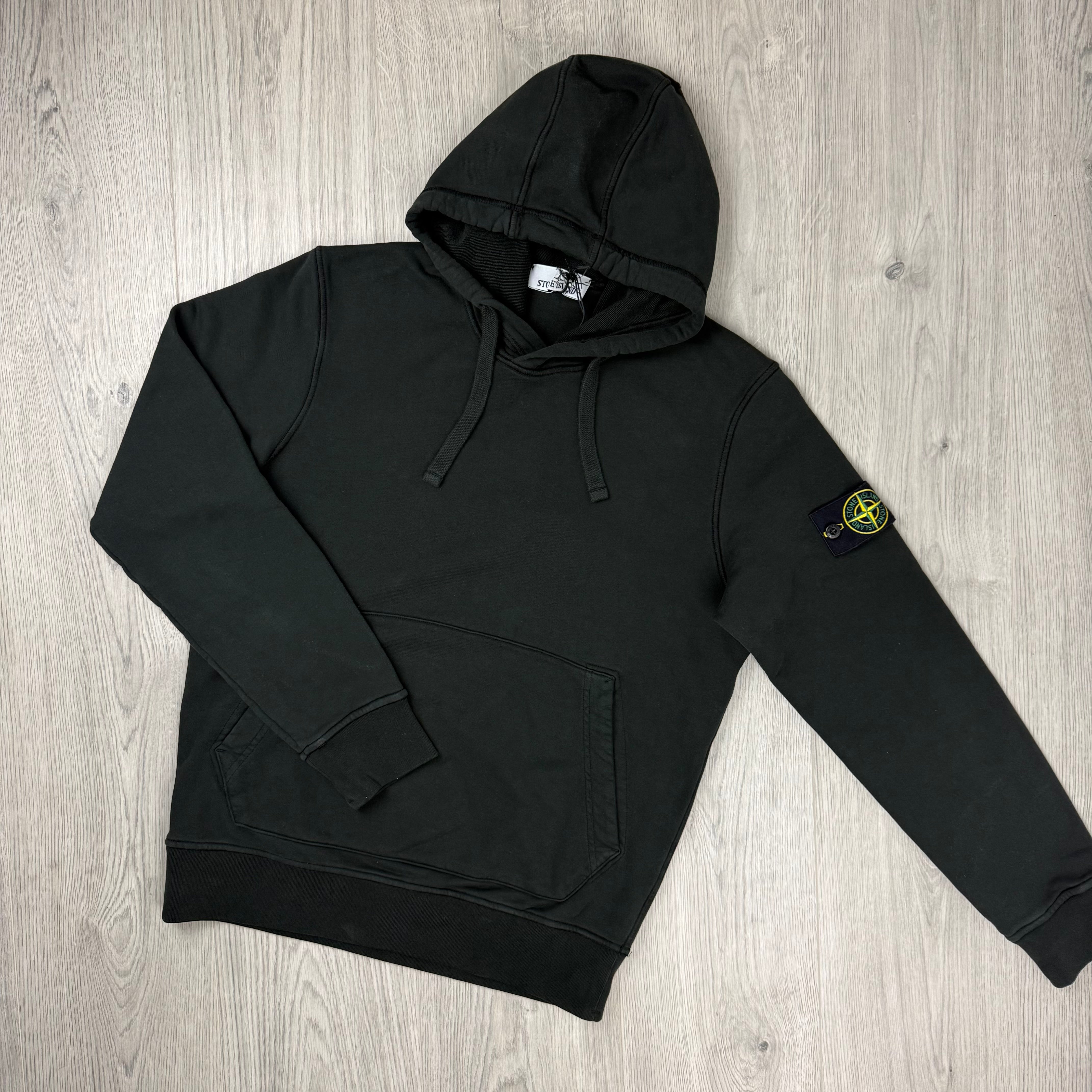 Stone Island Dyed Hoodie - Black
