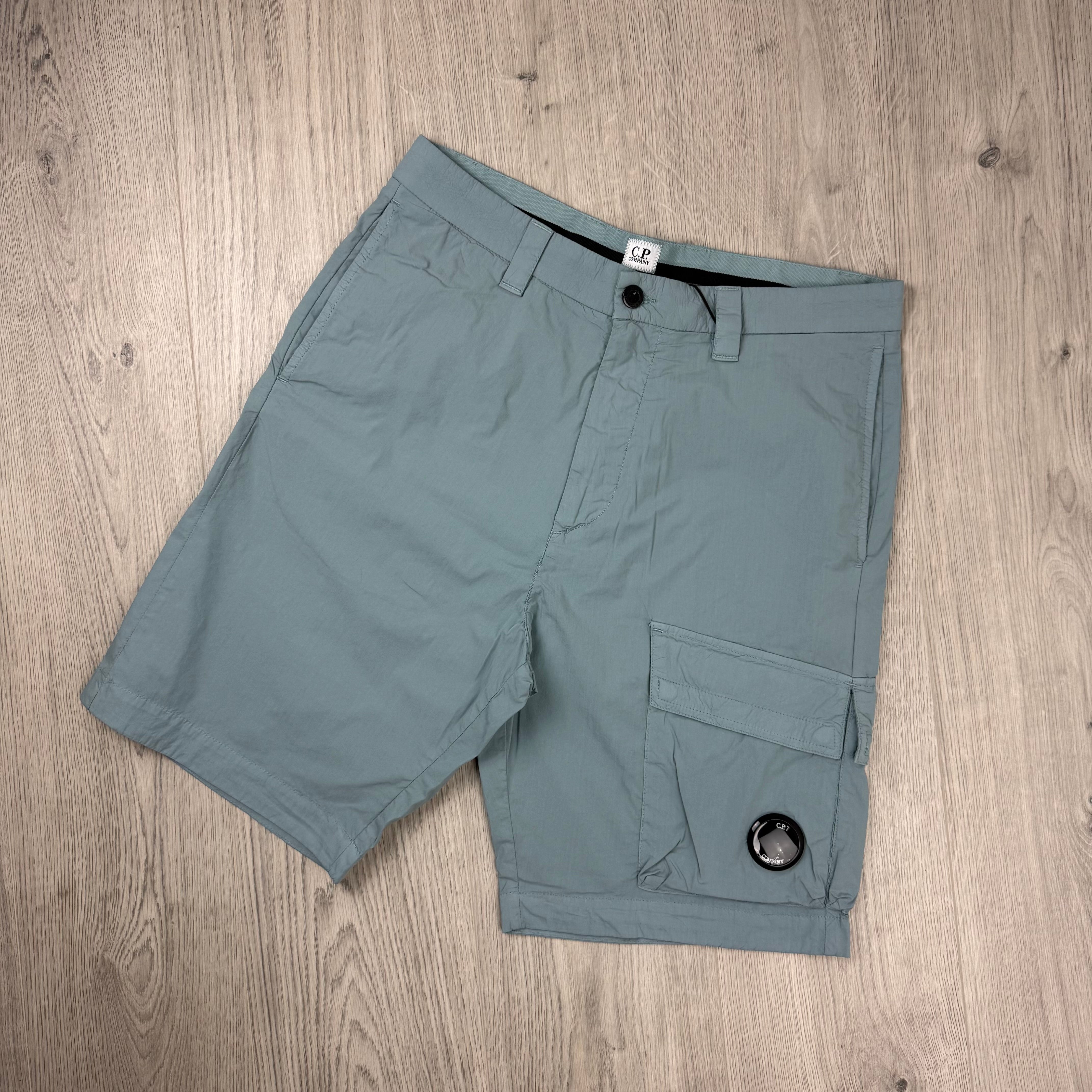 CP Company Cargo Shorts - Silver Blue