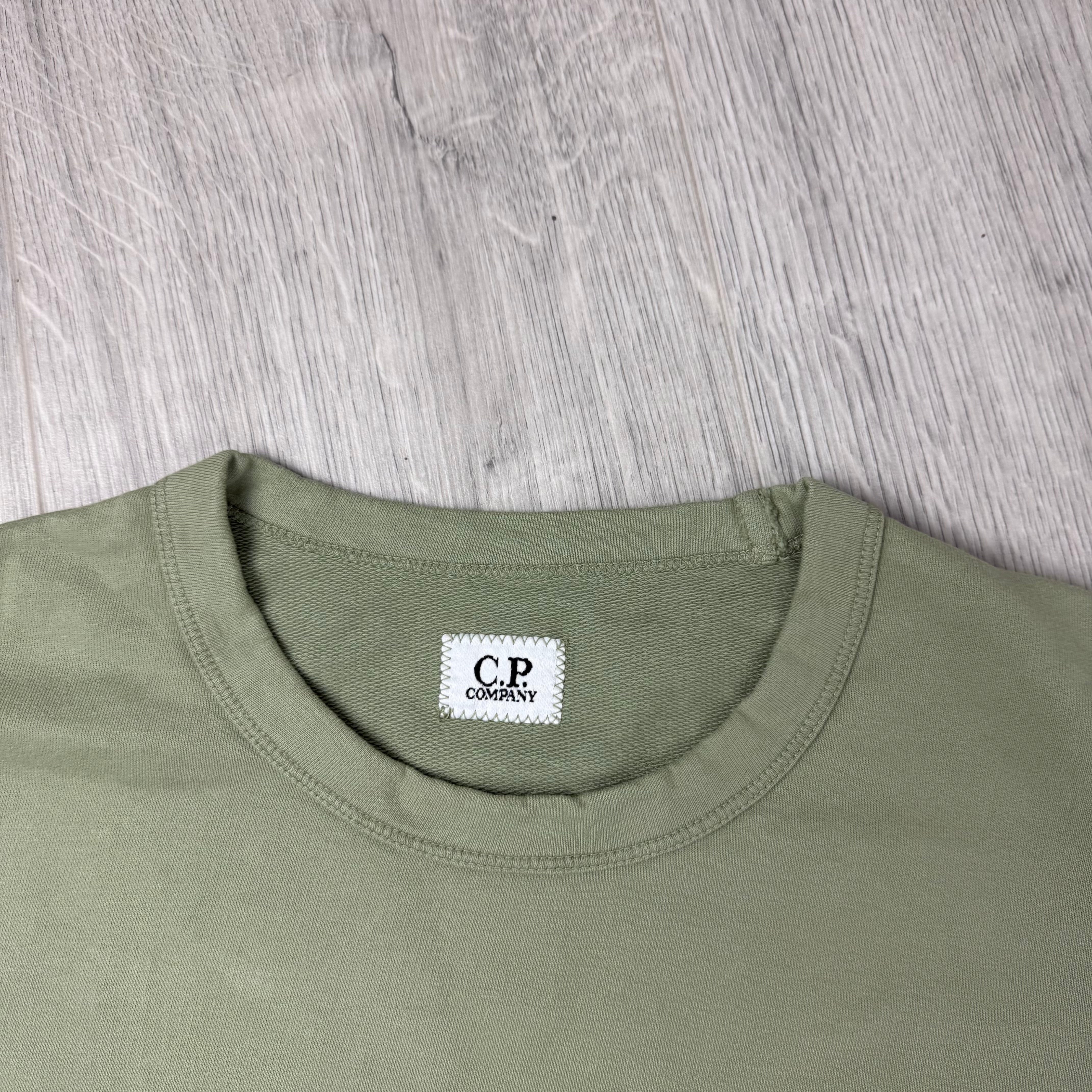 CP Company Light Fleece Sweatshirt - Moss Gray