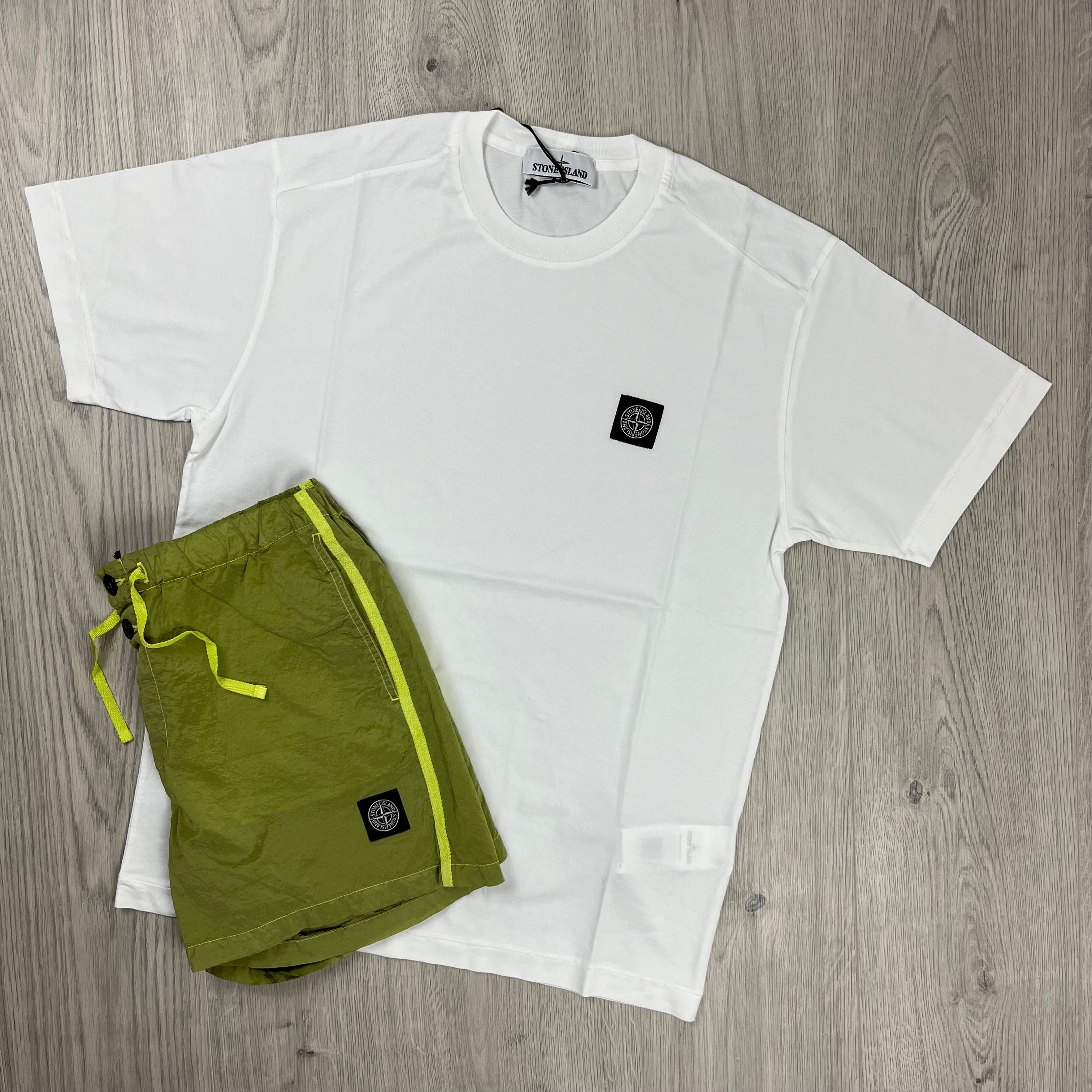 Stone Island Holiday Set - White/Lemon